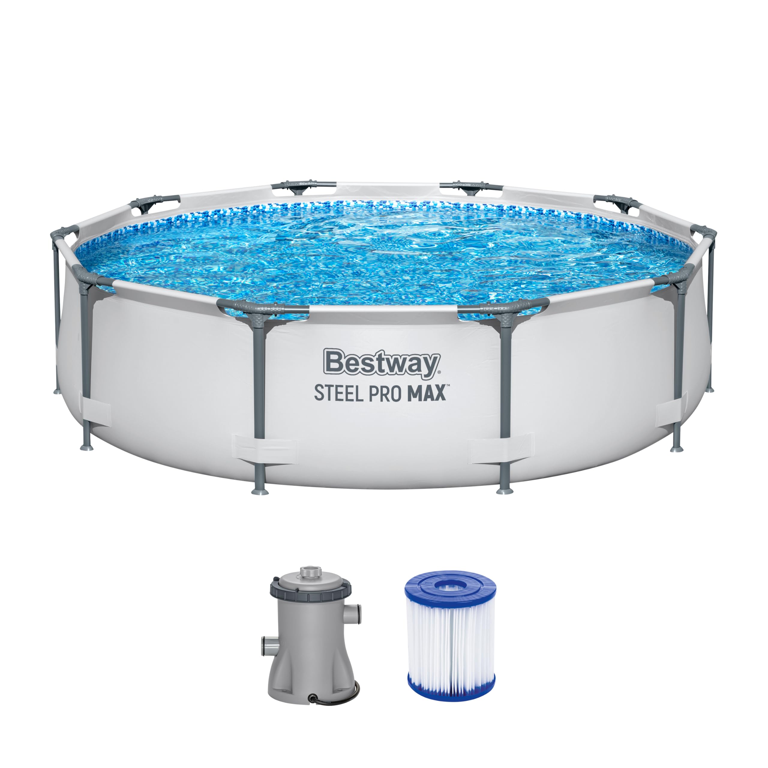 đââïžđ Bestway Steel Pro MAX Frame Pool-Set mit Filterpumpe Ă 305 x 76 cm đđââïž Angebot bei HelloDeals