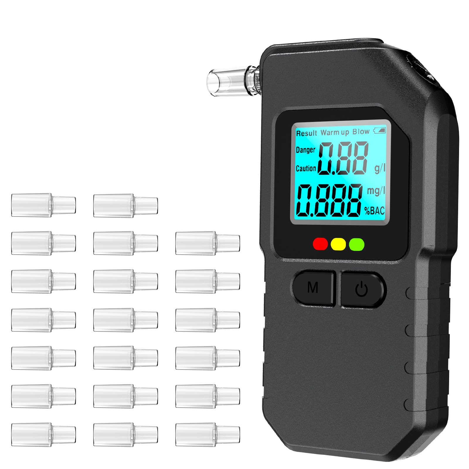 FIVAVA Alkoholtester mit Professionellem Digitalem LCD-Display 🍻🚗 Angebot bei HelloDeals