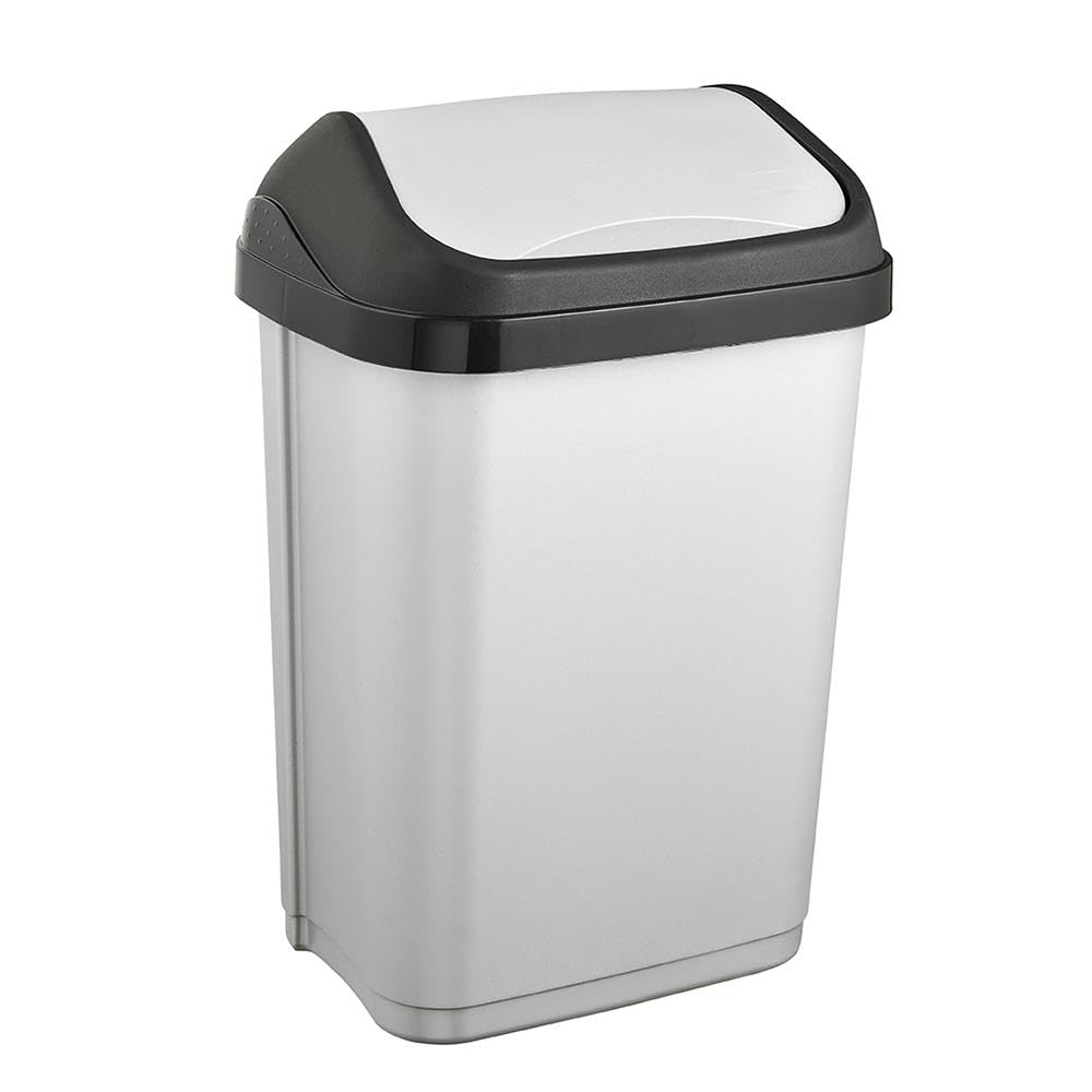 🗑️🌟 Spezialangebot: keeeper Mülleimer Swantje 10 l - Silber Hell-Silber Angebot bei HelloDeals