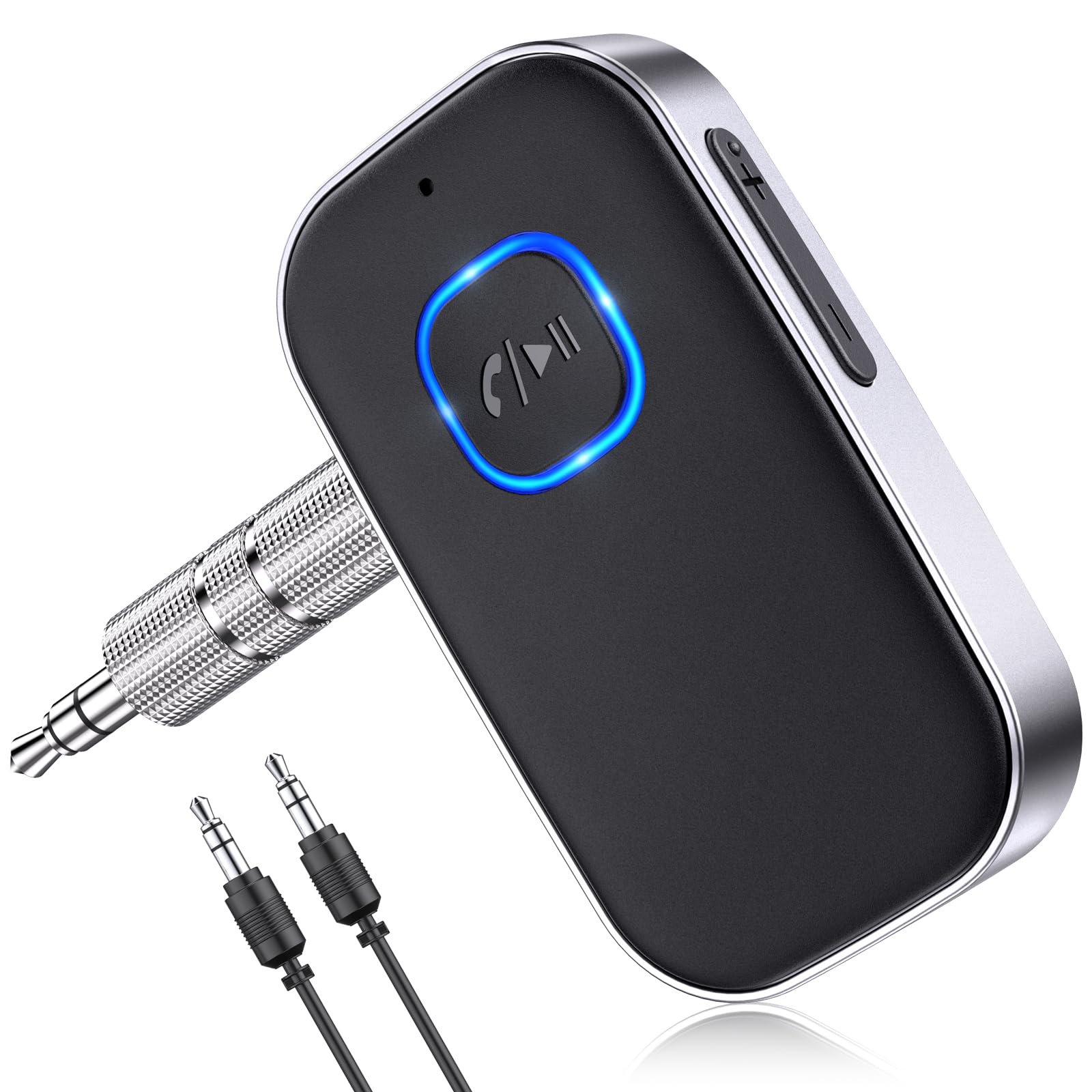 Glangeh Bluetooth 5.3 Adapter Auto 🚗🎶 Upgraded Lärmminderung 3,5mm Aux Bluetooth Adapter Angebot bei HelloDeals