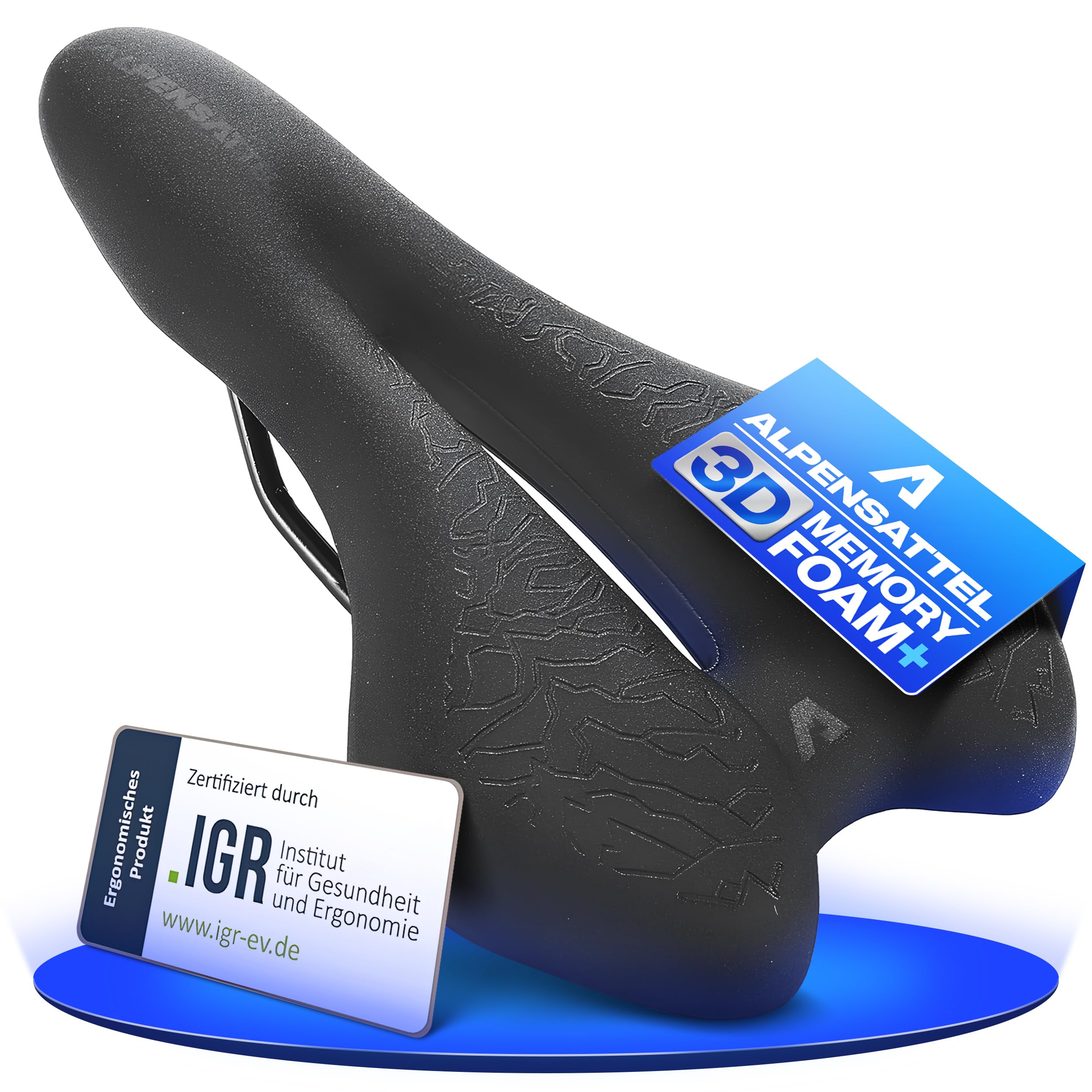 Alpensattel 3.0 Fahrradsattel für Herren & Damen 🚴‍♂️🚴‍♀️ | Ergonomisch & Komfortabel | Memory Foam | Verschiedene Modelle verfügbar Angebot bei HelloDeals