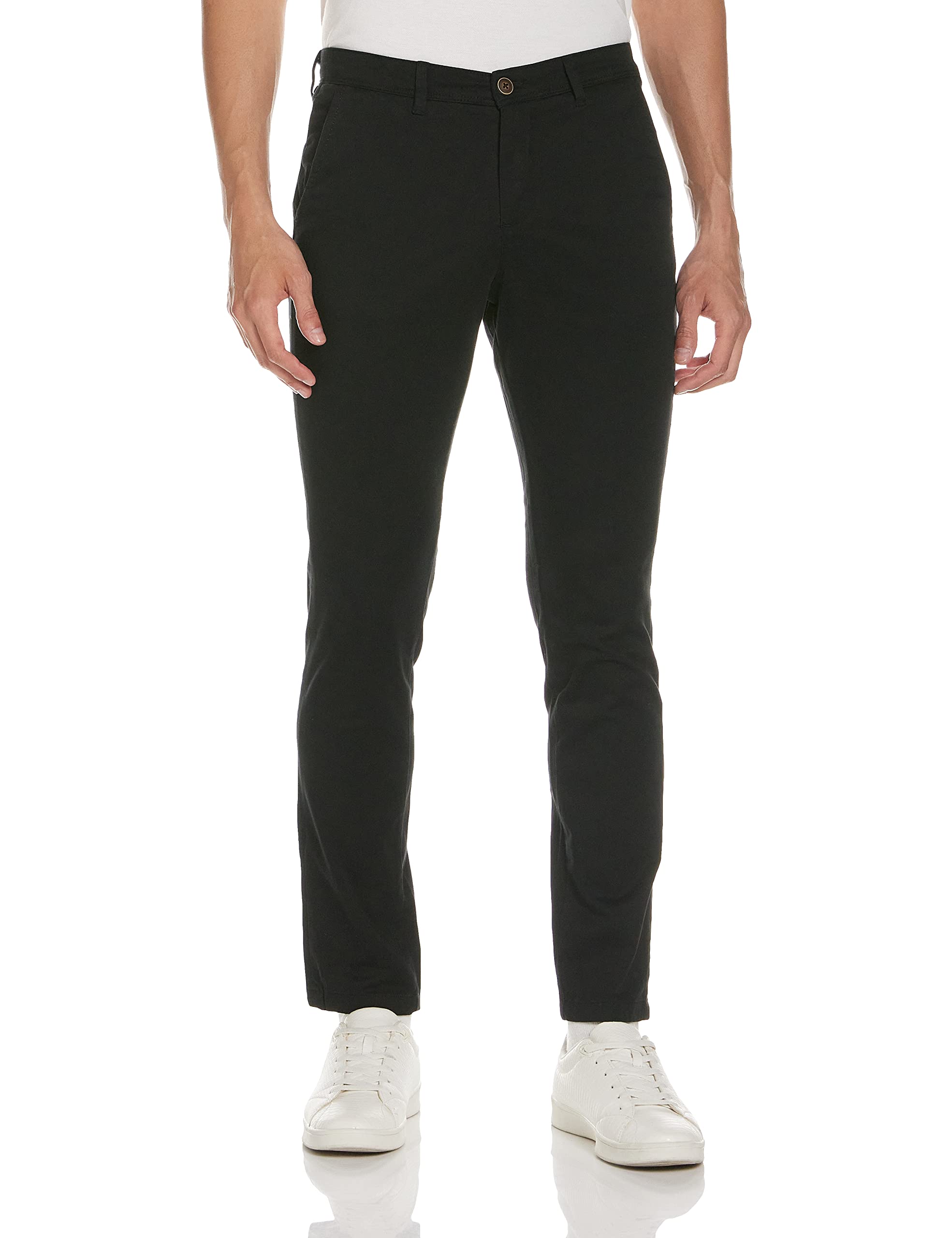 JACK & JONES Herren Chino Hose Slim Fit Schwarz 😎👖 Angebot bei HelloDeals