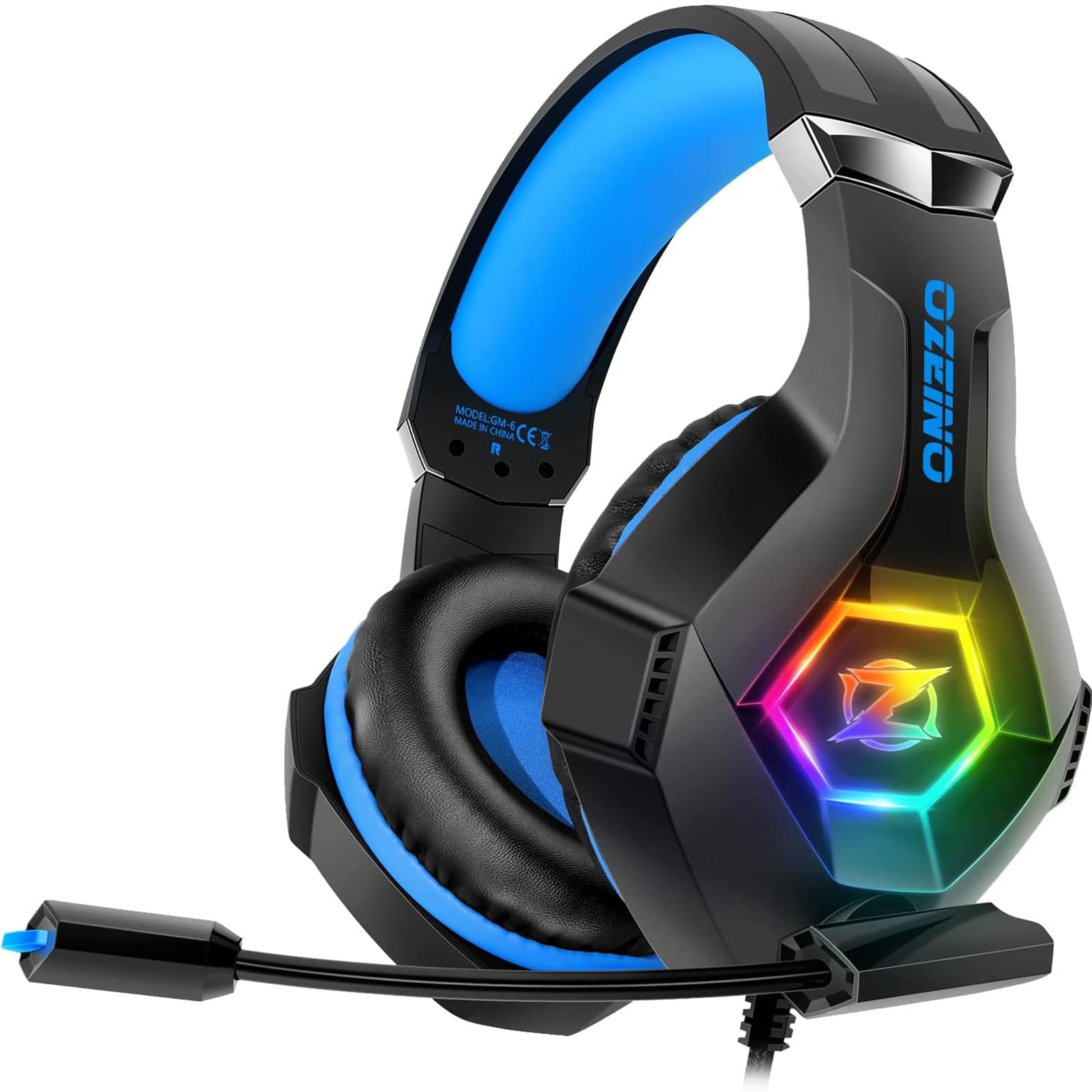 Ozeino Gaming Headset für Xbox Ps4 Ps5 PC mit 3D Surround Sound und RGB Lichtern Angebot bei HelloDeals