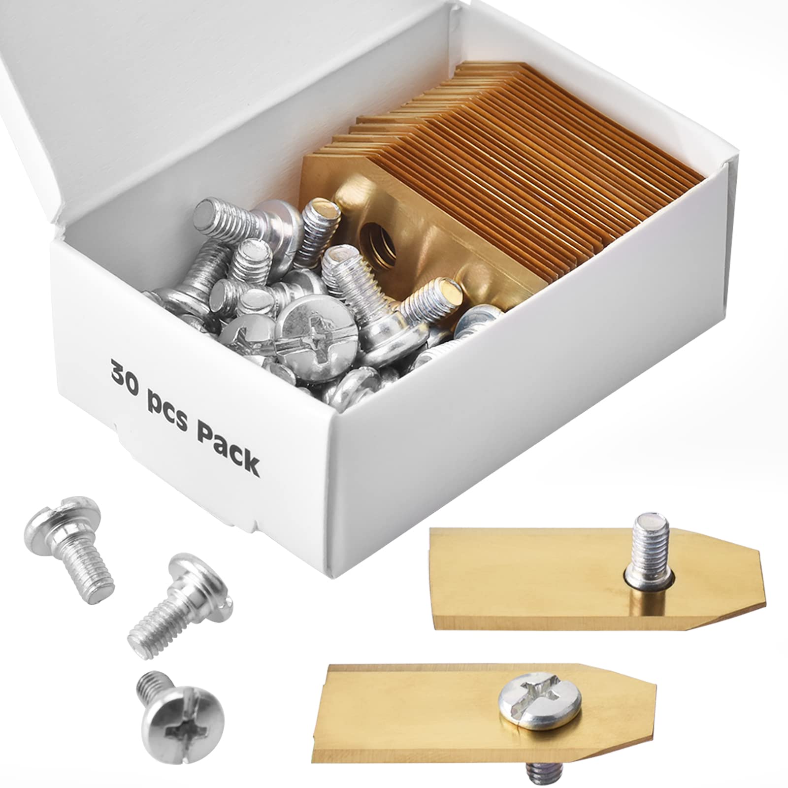 🌿🤖 Linkbro 30 Stück Titan-Klingenmesser für Roboter-Rasenmäher Angebot bei HelloDeals