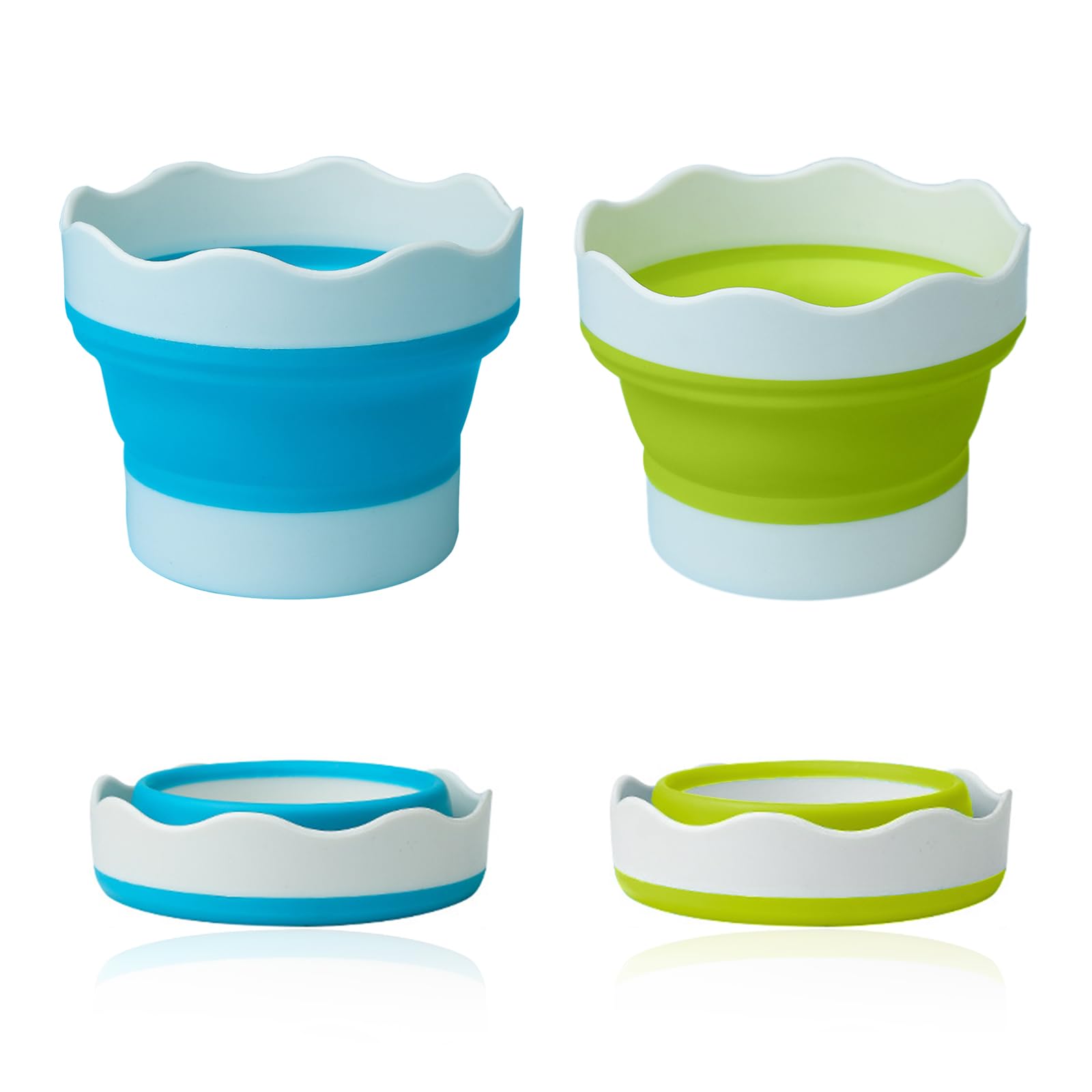 LZYDKH 2 Stück Faltbar Wasserbecher 🎨🖌️ Angebot bei HelloDeals
