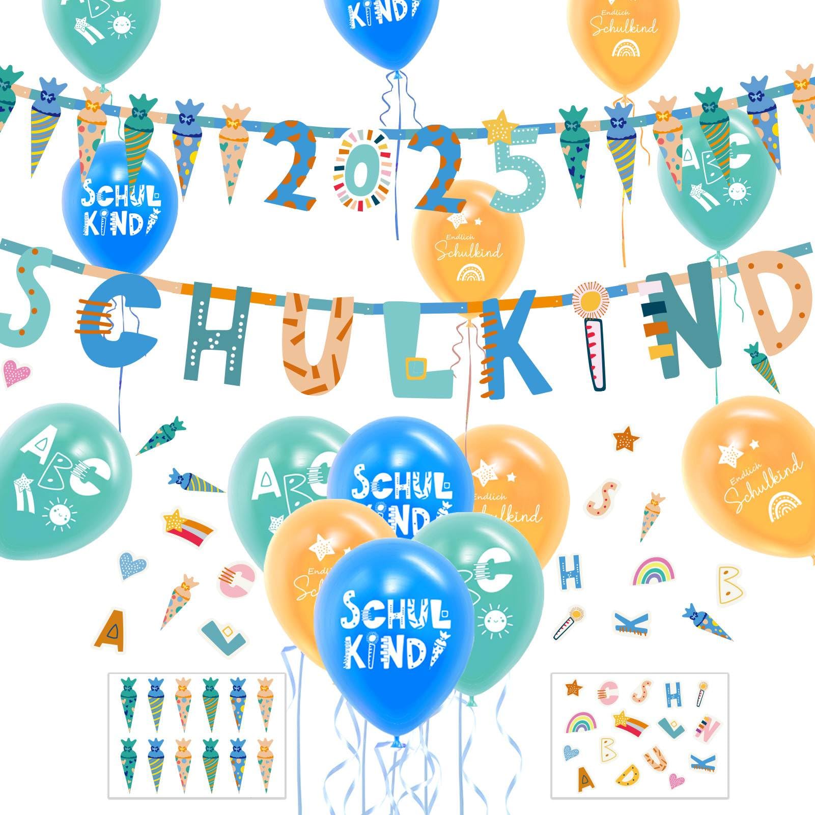 Einschulung Deko Set für Jungen 🎓🎈 Angebot bei HelloDeals