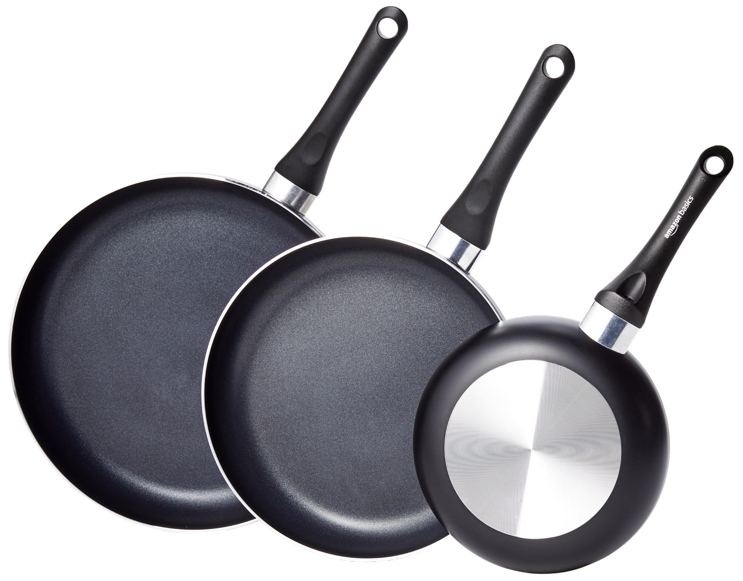 🔥 Angebot! Amazon Basics 3-teiliges Bratpfannen-Set 🍳🍳🍳 Angebot bei HelloDeals