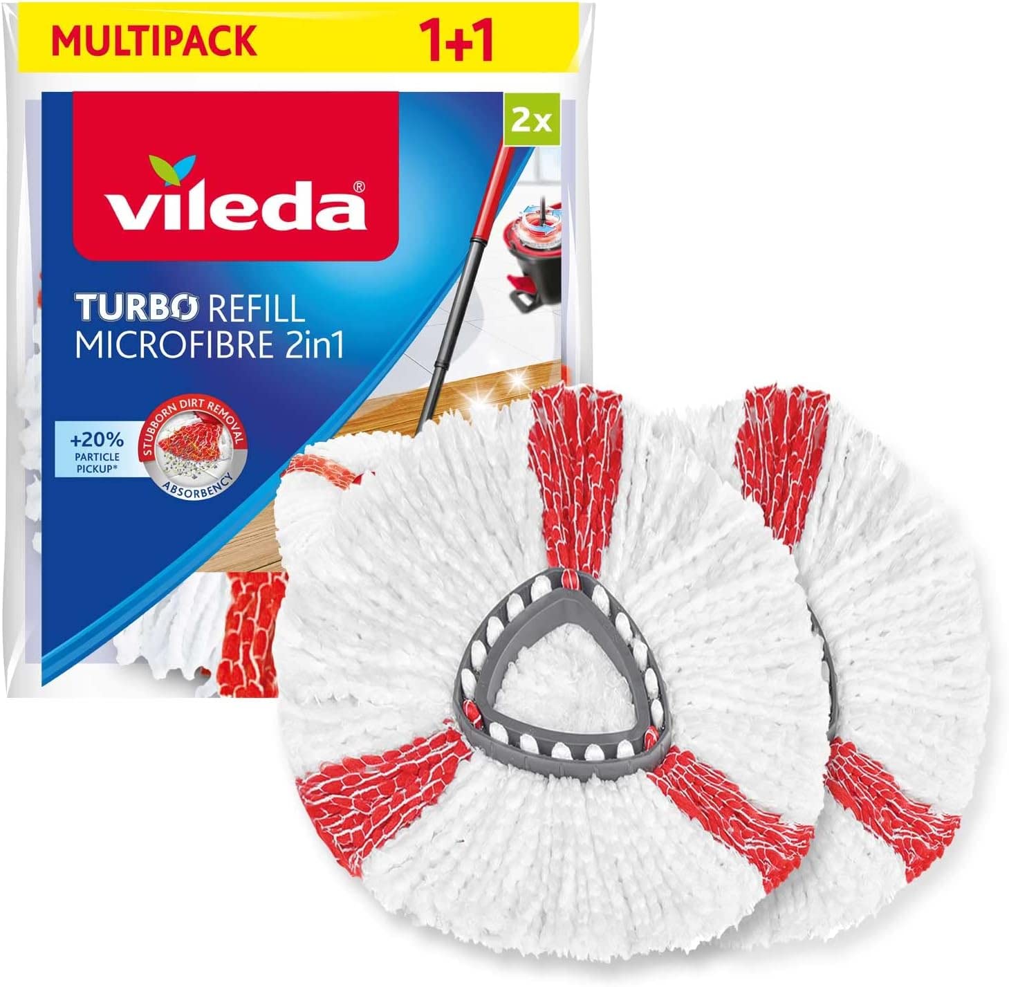 🧼😍 Vileda Turbo 2in1 EasyWring&Clean Ersatzköpfe | Mikrofaser Moppkopf für hygienische Bodenreinigung 😍🧼 Angebot bei HelloDeals