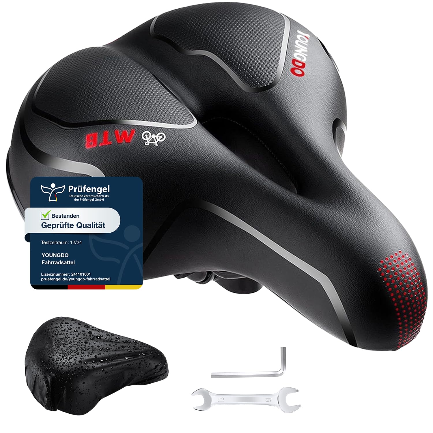 YOUNGDO Fahrradsattel mit Gel, weicher und komfortabler Sitz 🚴 Angebot bei HelloDeals