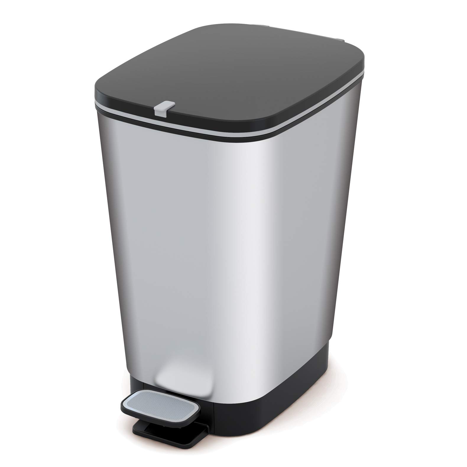 CURVER KIS Chic Bin Style Abfallbehälter, 25 Liter Silber Metallic ✨🗑️ Angebot bei HelloDeals