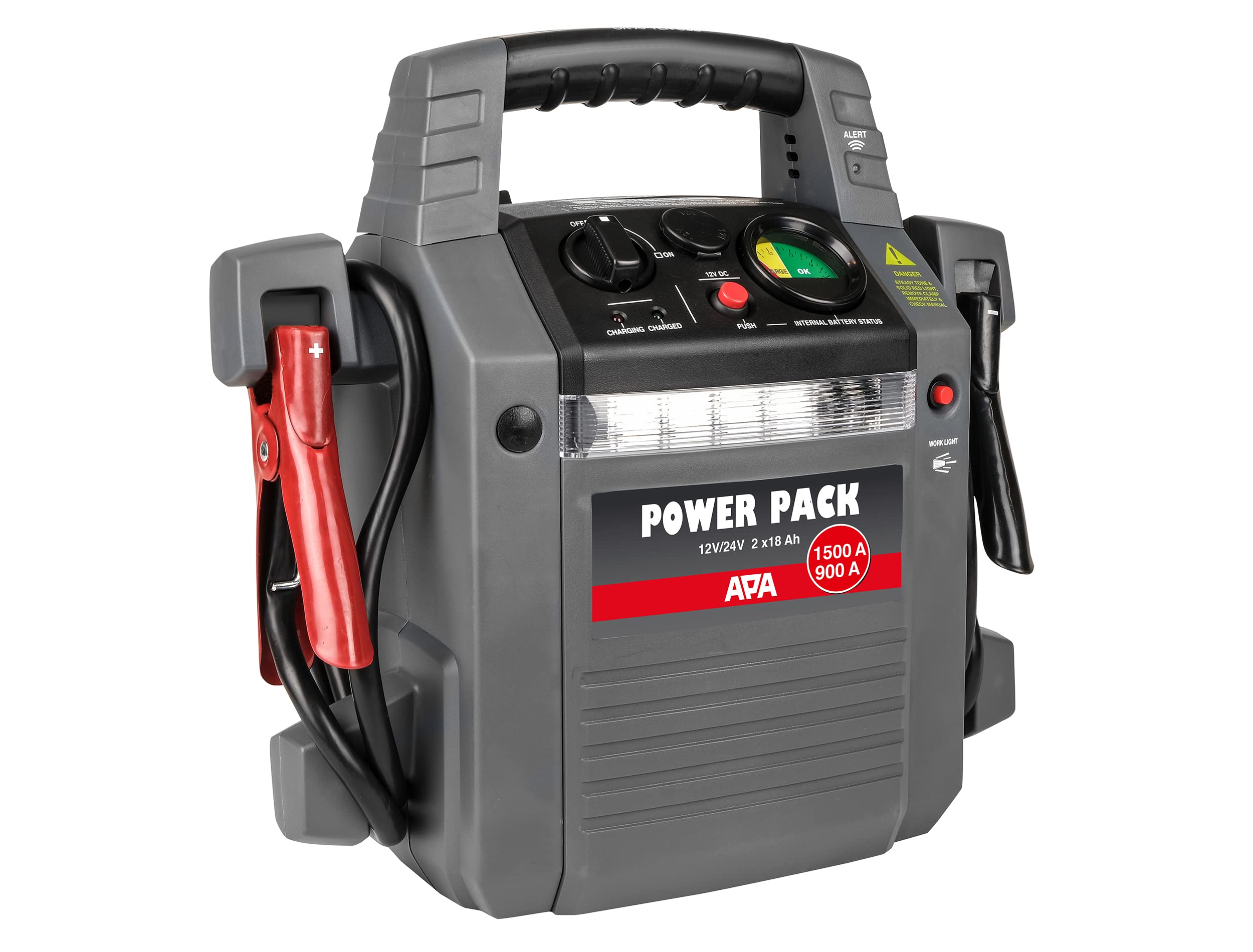 🔋 Super Deal! APA 16524 Power Pack 12/24V, Starthilfe 900A Powerpack Angebot bei HelloDeals