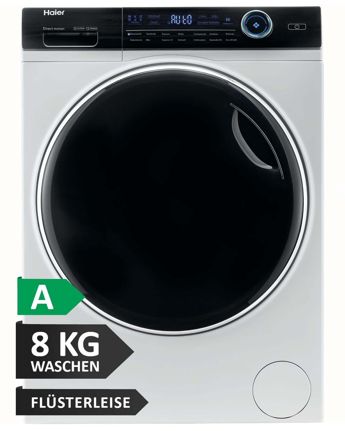 Haier I-PRO SERIE 7 HW80-B14979 I Frontlader Waschmaschine 8kg 🌟 A-Effizienz 🌟 1.400 U/Min. & leiser Direktantrieb Angebot bei HelloDeals