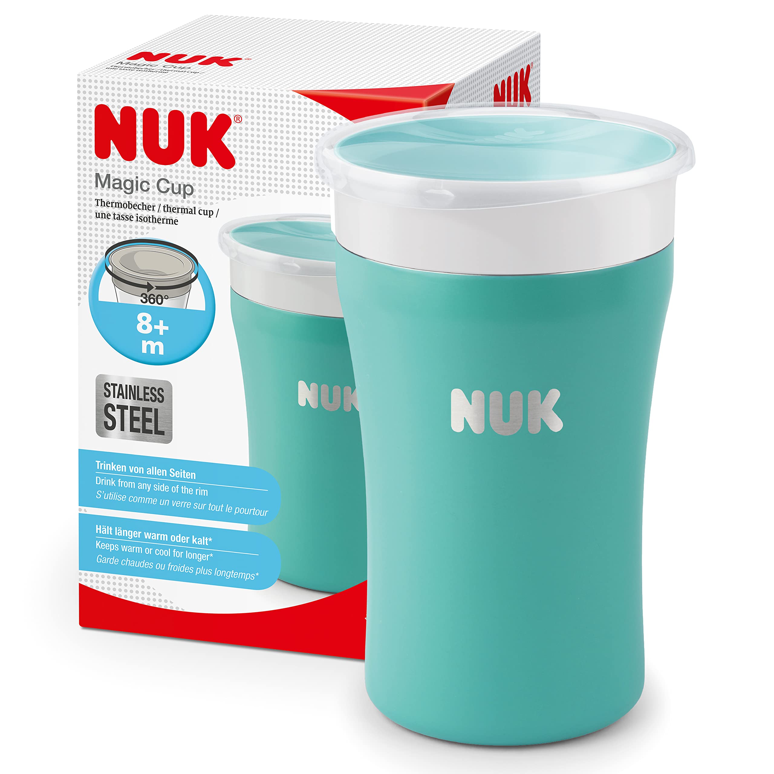 🌟 NUK Magic Cup Trinklernbecher aus Edelstahl 🌟 Angebot bei HelloDeals