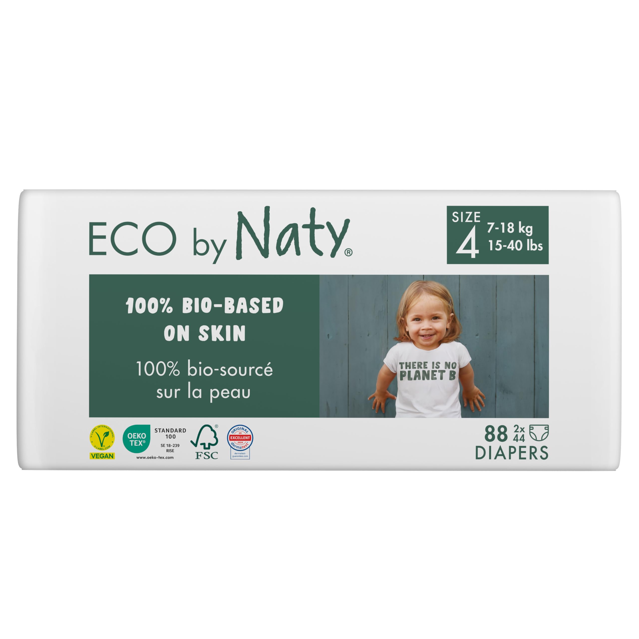 🌿 Eco by Naty Baby Öko Windeln - Premium-Bio Windeln aus pflanzenbasierten Materialien 👶🌱 Angebot bei HelloDeals