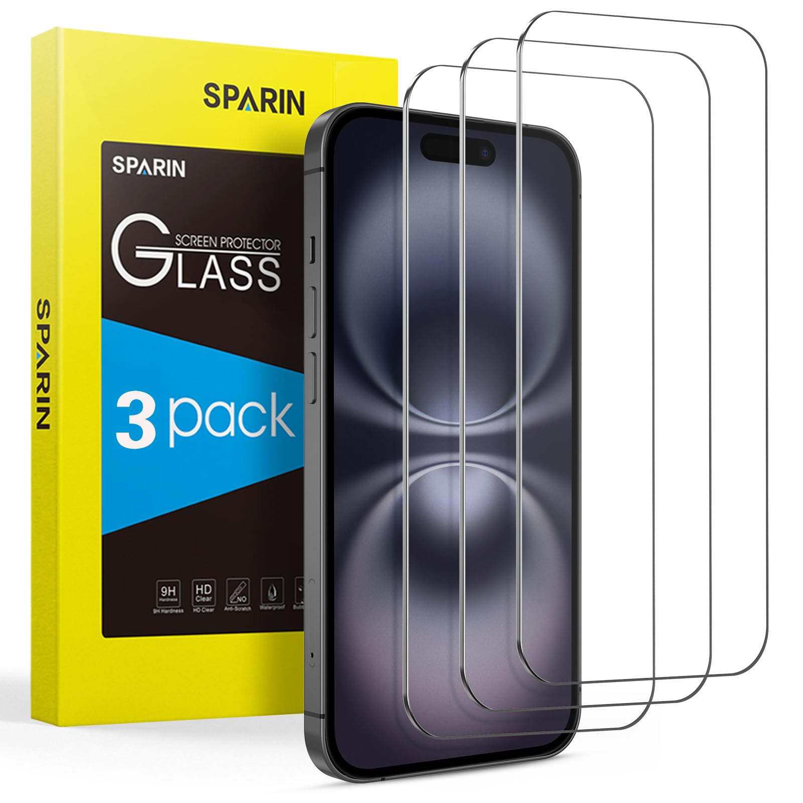 SPARIN Panzer Schutz Glas für iPhone 16 und iPhone 15/15 Pro (6.1 Zoll) 📱🛡️ Angebot bei HelloDeals