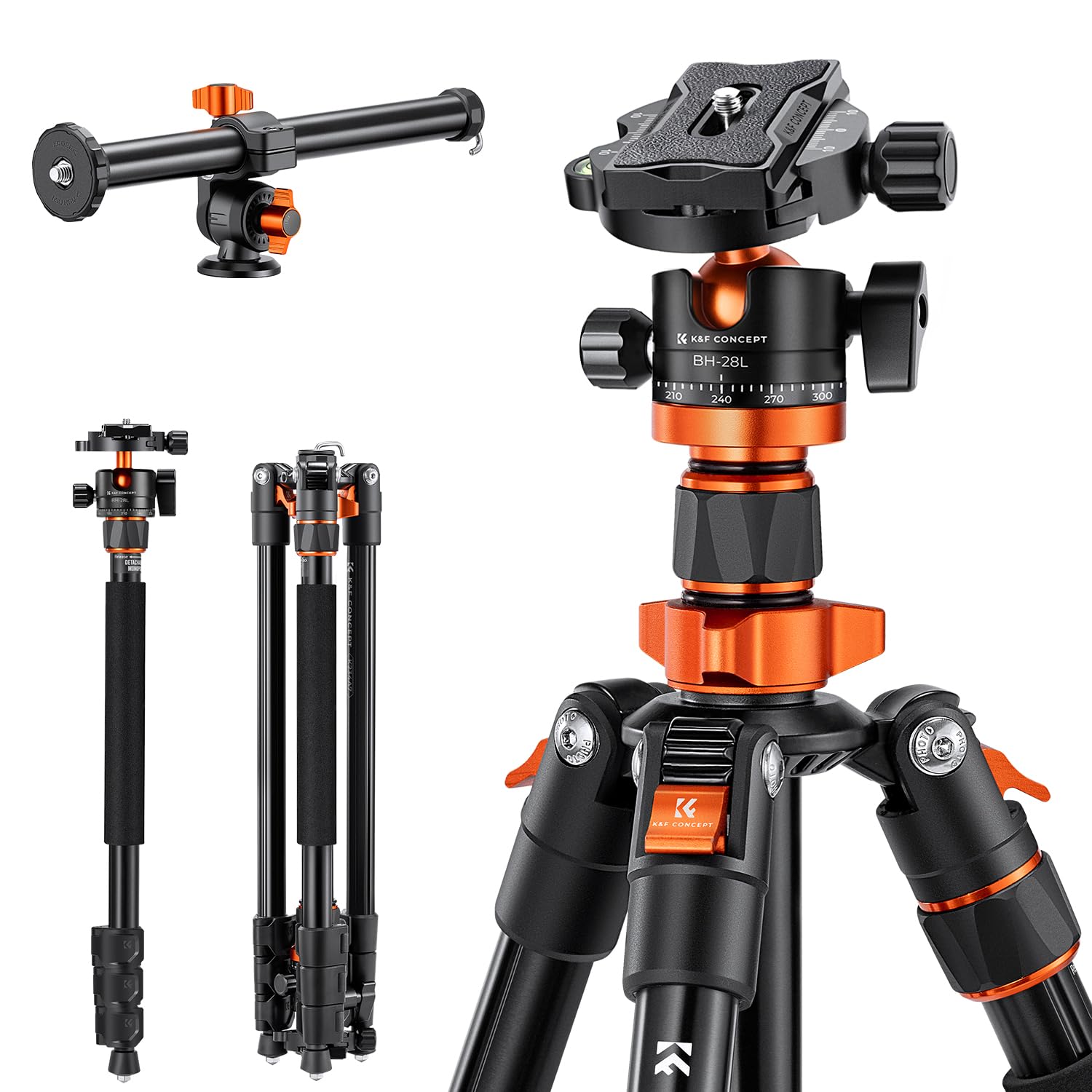 📸 K&F Concept 200CM/78inch Stativ - Tripod für DSLR-Kamera 🌟 Angebot bei HelloDeals