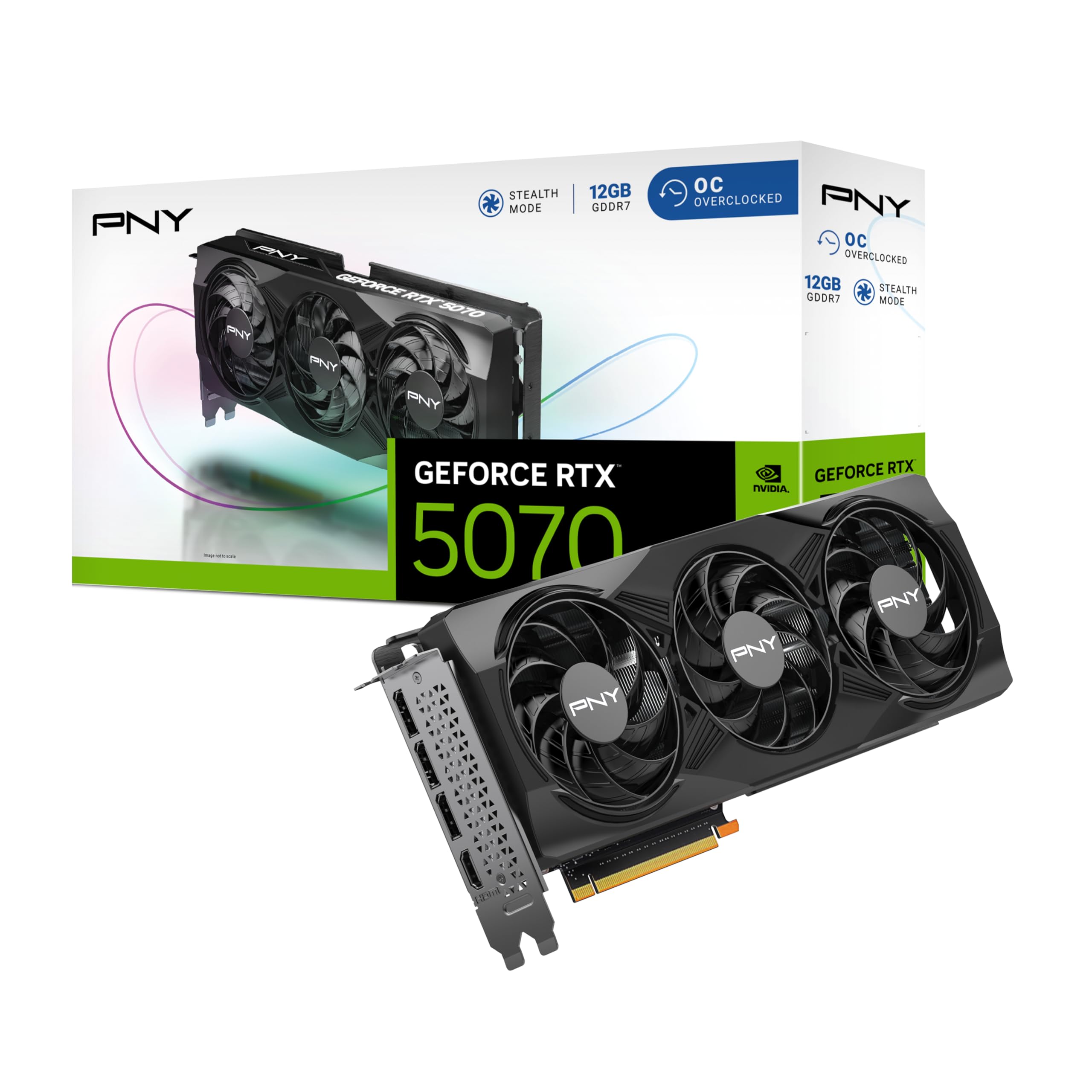 PNY GeForce RTX™ 5070 12GB OC Triple Fan Grafikkarte DLSS 4 RTX 5070 OC 🎮🔥 Angebot bei HelloDeals