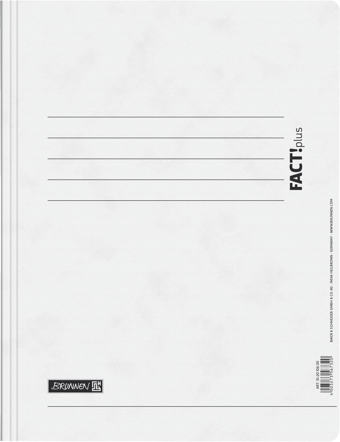📁 BRUNNEN Schnellhefter FACT!plus | A4, Füllhöhe: 10 mm, weiß 📦 Angebot bei HelloDeals