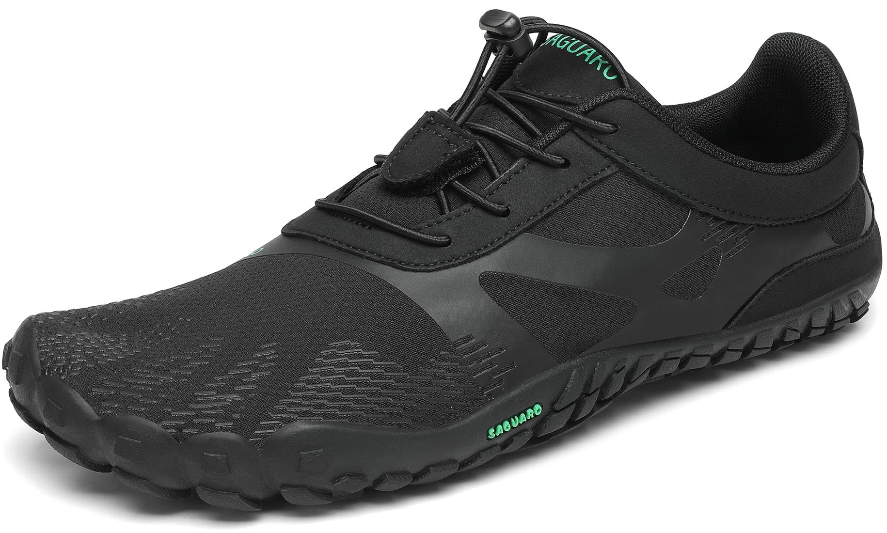 SAGUARO Unisex Barfußschuhe für Traillauf 43 EU Schwarz 🏃‍♂️ Angebot bei HelloDeals