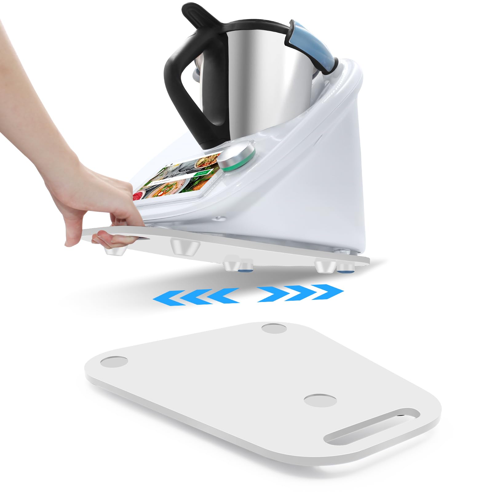 🔥 Super Angebot! Gleitbrett für Thermomix TM6 TM5 (Weiß mit Griff) - Nur 15.32€! Angebot bei HelloDeals