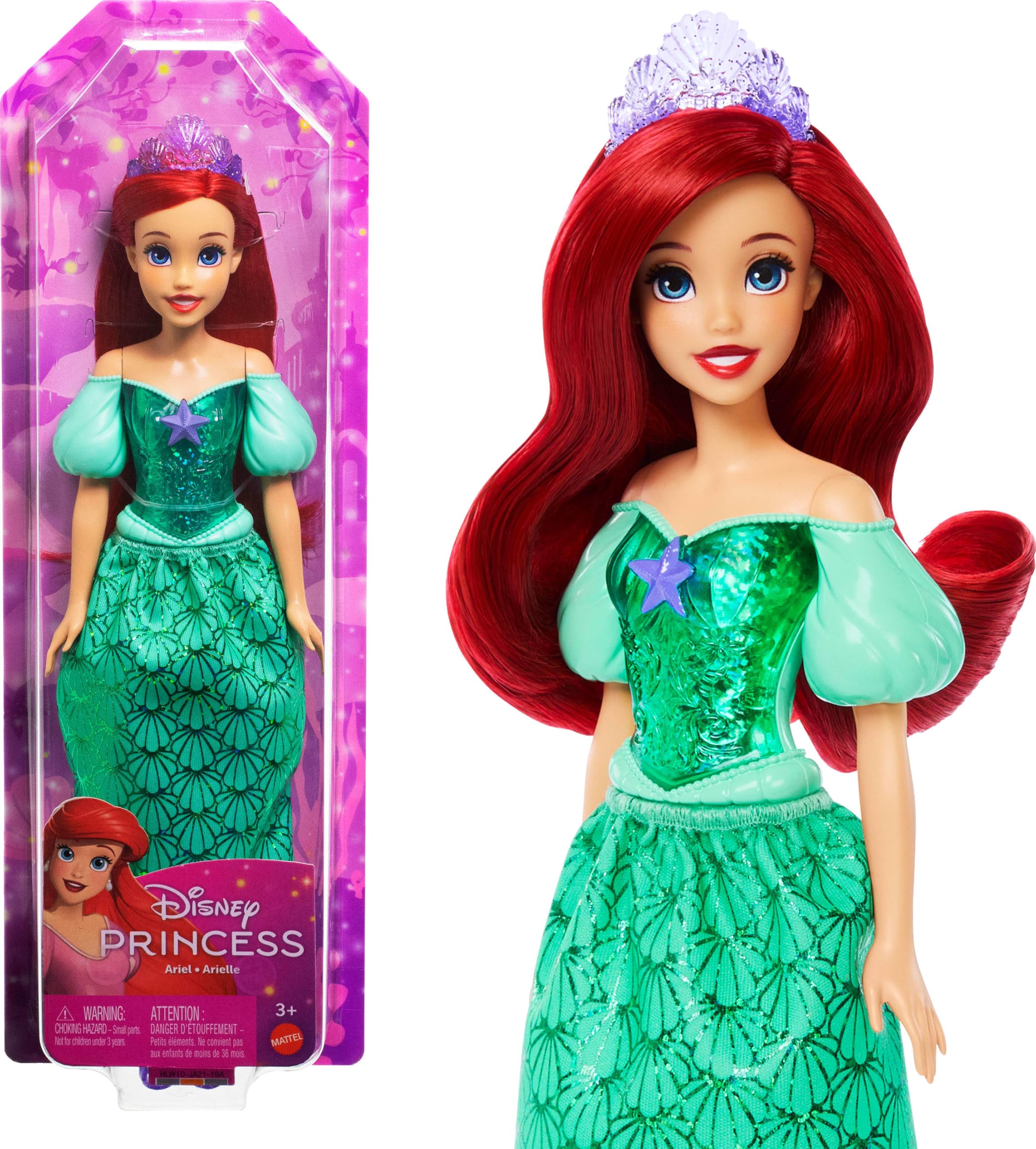 👑🧜 Mattel Disney Prinzessin Arielle Puppe - Spielzeug ab 3 Jahre Angebot bei HelloDeals