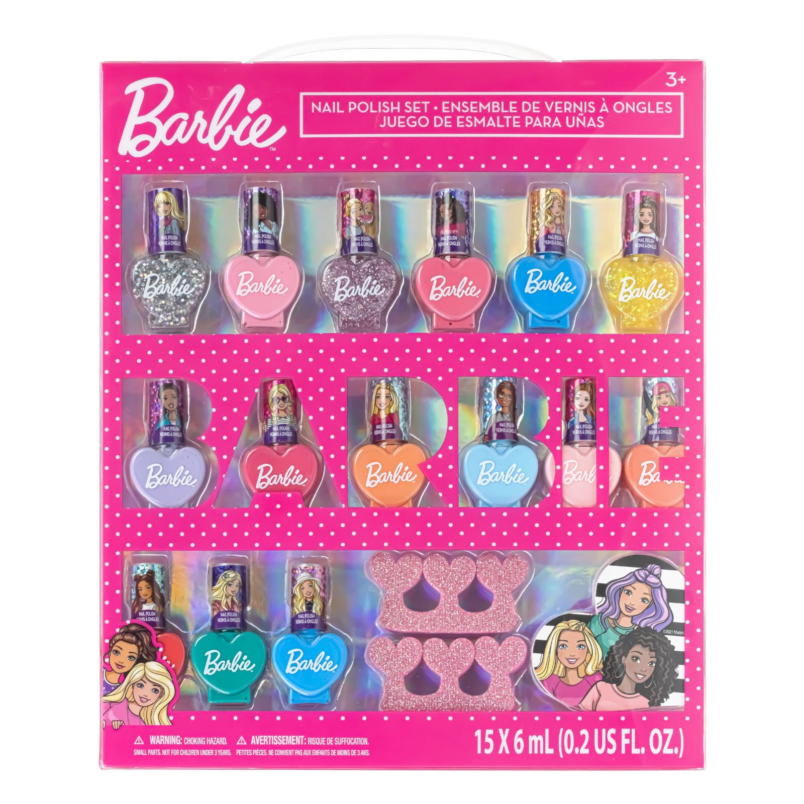 Barbie Film 18 Stück Set Kinder Wasser-basierte Nagellack Make-up Set 🎀💅 Angebot bei HelloDeals