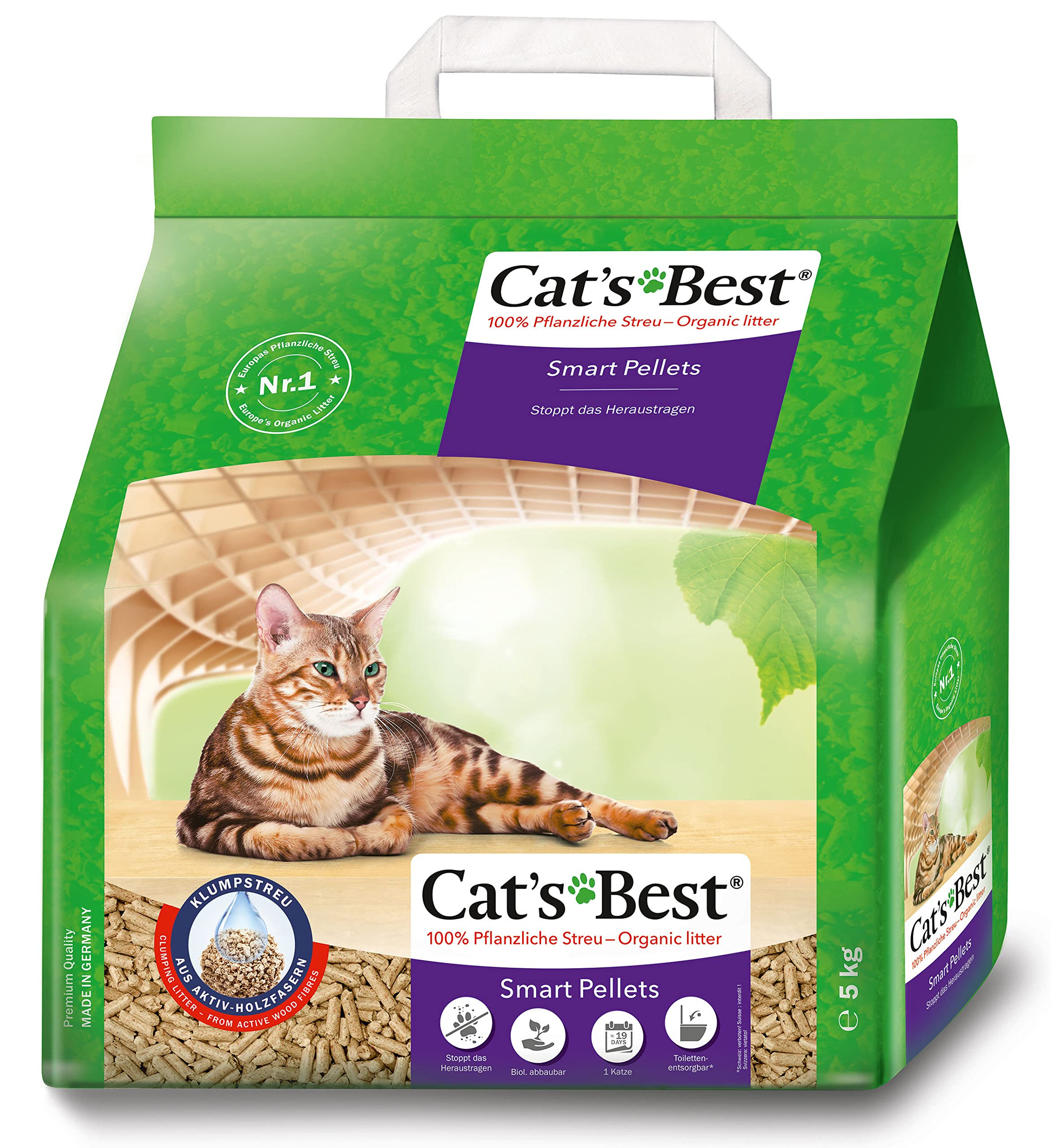 🐱 Angebot: Cat's Best Smart Pellets, 100 % pflanzliche Katzenstreu 🌿 Angebot bei HelloDeals