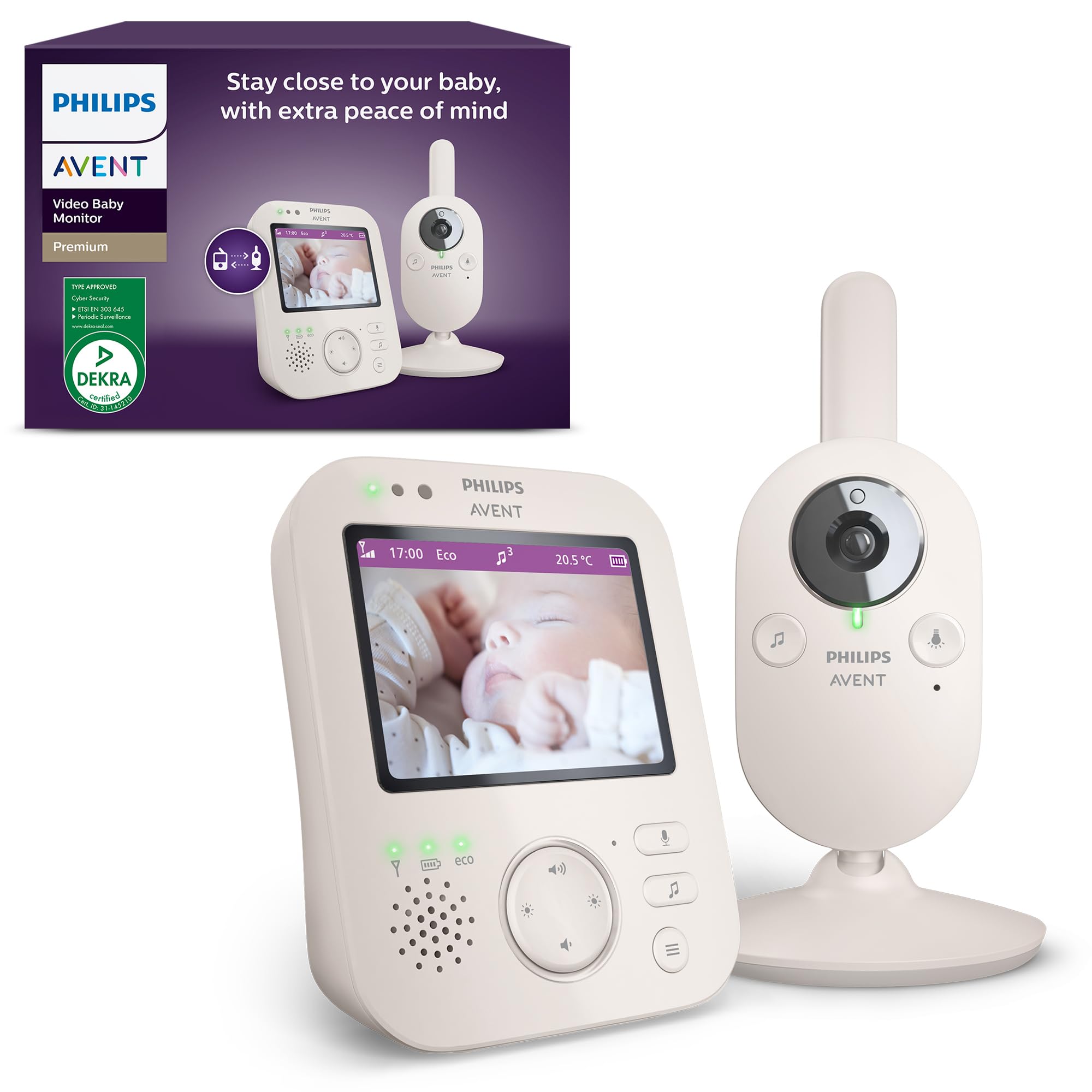 👶🏼📹 Philips AVENT Babyphone mit Kamera Premium - DEKRA Zertifiziert Angebot bei HelloDeals