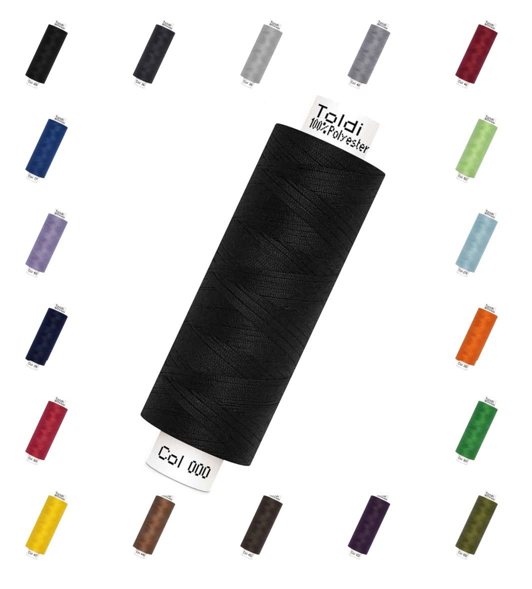 🧵 Nähmit - Gütermann Allesnäher Nähgarn Toldi - 500m Nähmaschinengarn + GRATIS FARBKARTE (01-000 - schwarz) 🧵 Angebot bei HelloDeals