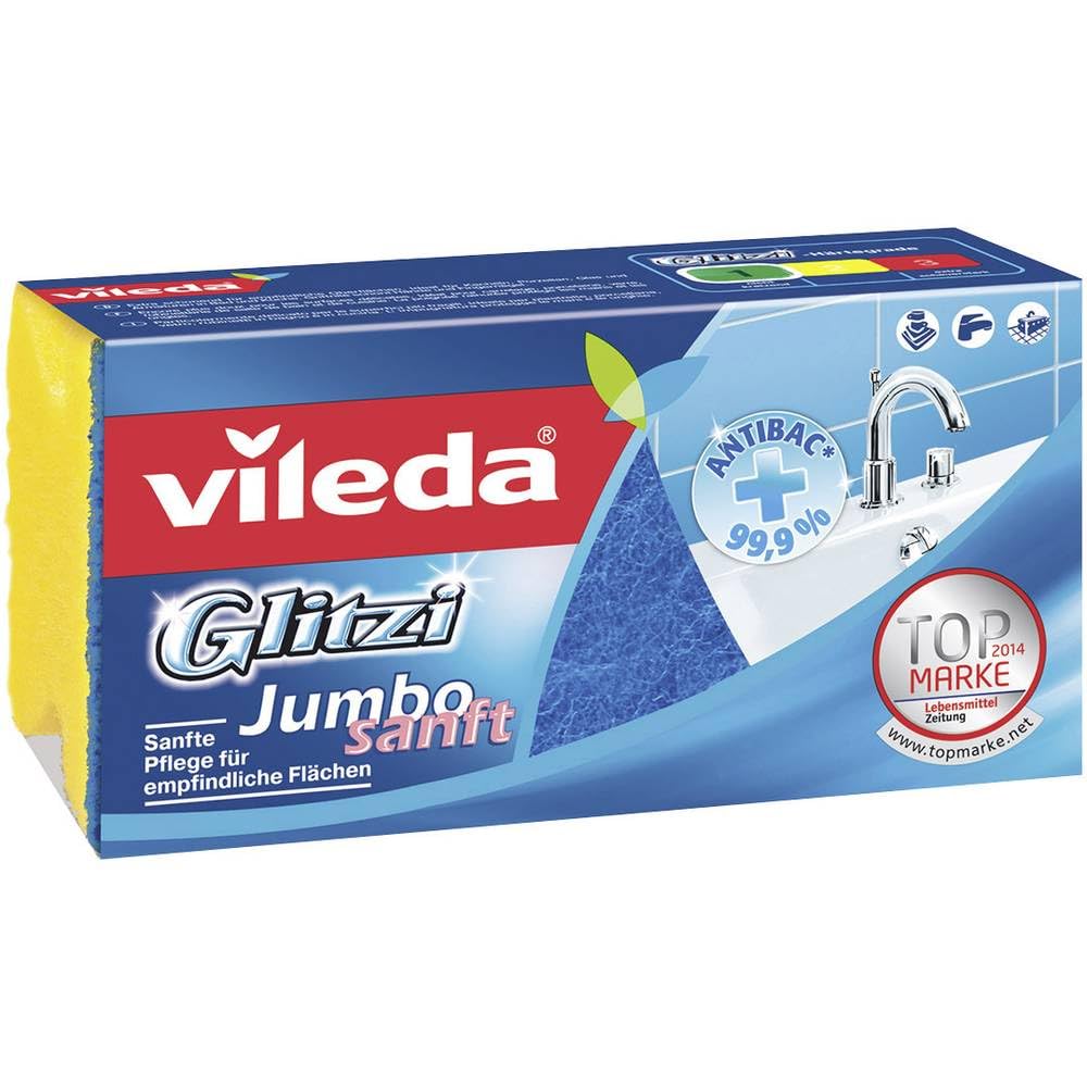 Angebot: Vileda Glitzi Jumbo Sanft Reinigungsschwamm 🧽 Angebot bei HelloDeals