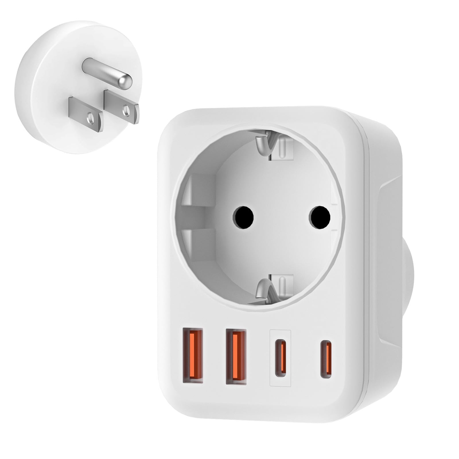 USA Adapter Steckdose 5-in-1 Reiseadapter für Amerika Kanada Thailand Mexiko 🌎🔌 Angebot bei HelloDeals
