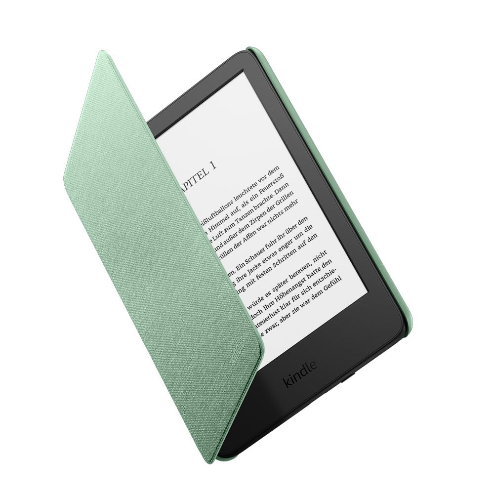 Amazon Kindle-Hülle | Dünn und leicht | Faltbare Schutzhülle - Stoff Matchagrün 😍📚 Angebot bei HelloDeals