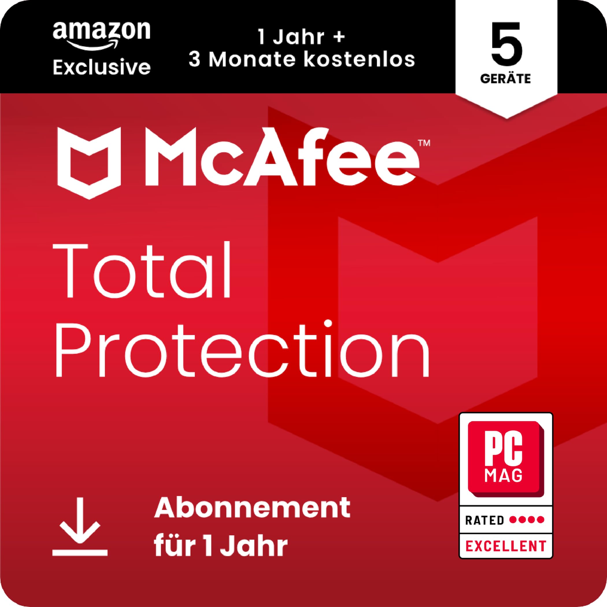 🔒 McAfee Total Protection (5 Geräte) 2025 | 15 Monate | Digitaler Download Angebot bei HelloDeals