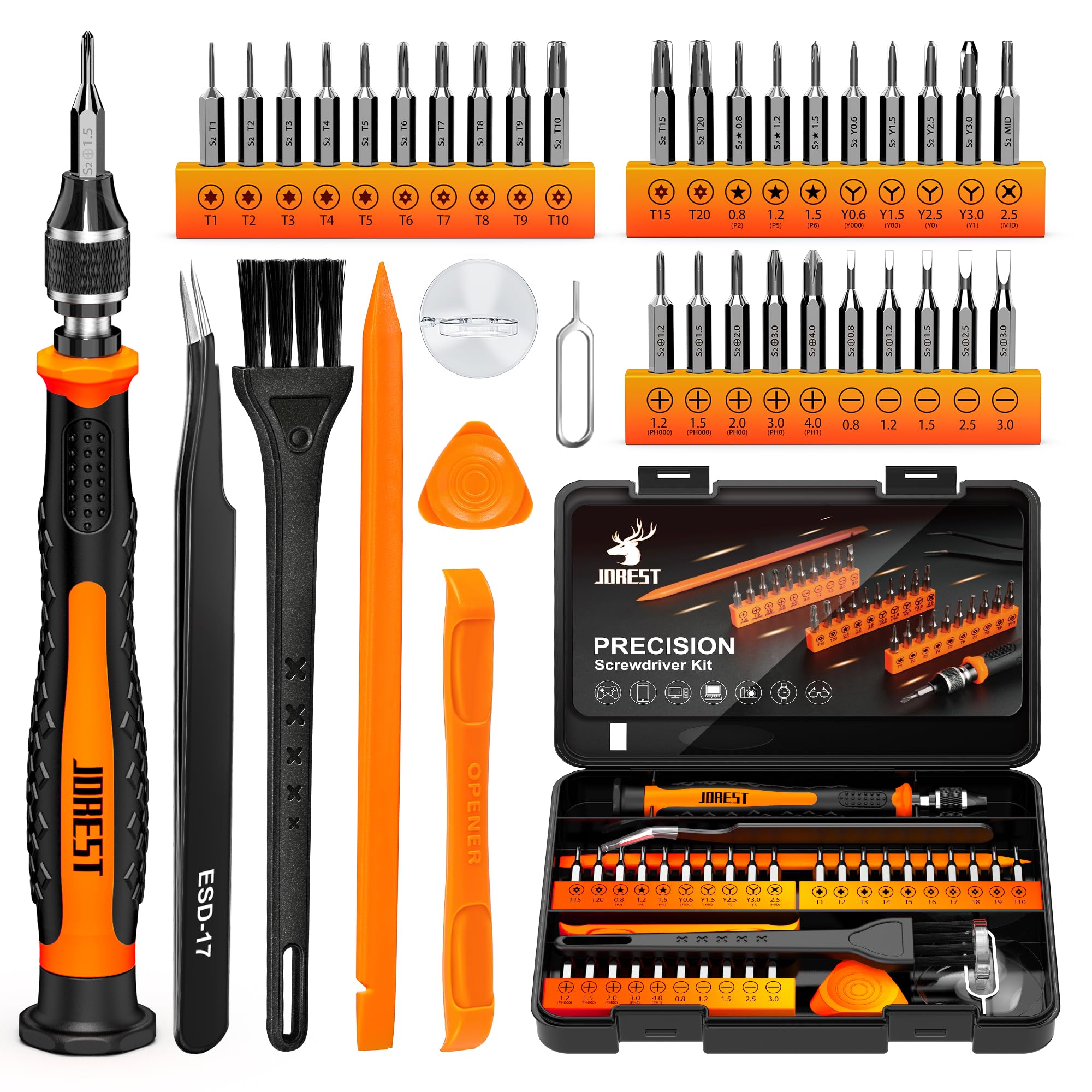 🔧 JOREST 38-teiliges Feinmechaniker Schraubendreher Set 🔧 Angebot bei HelloDeals