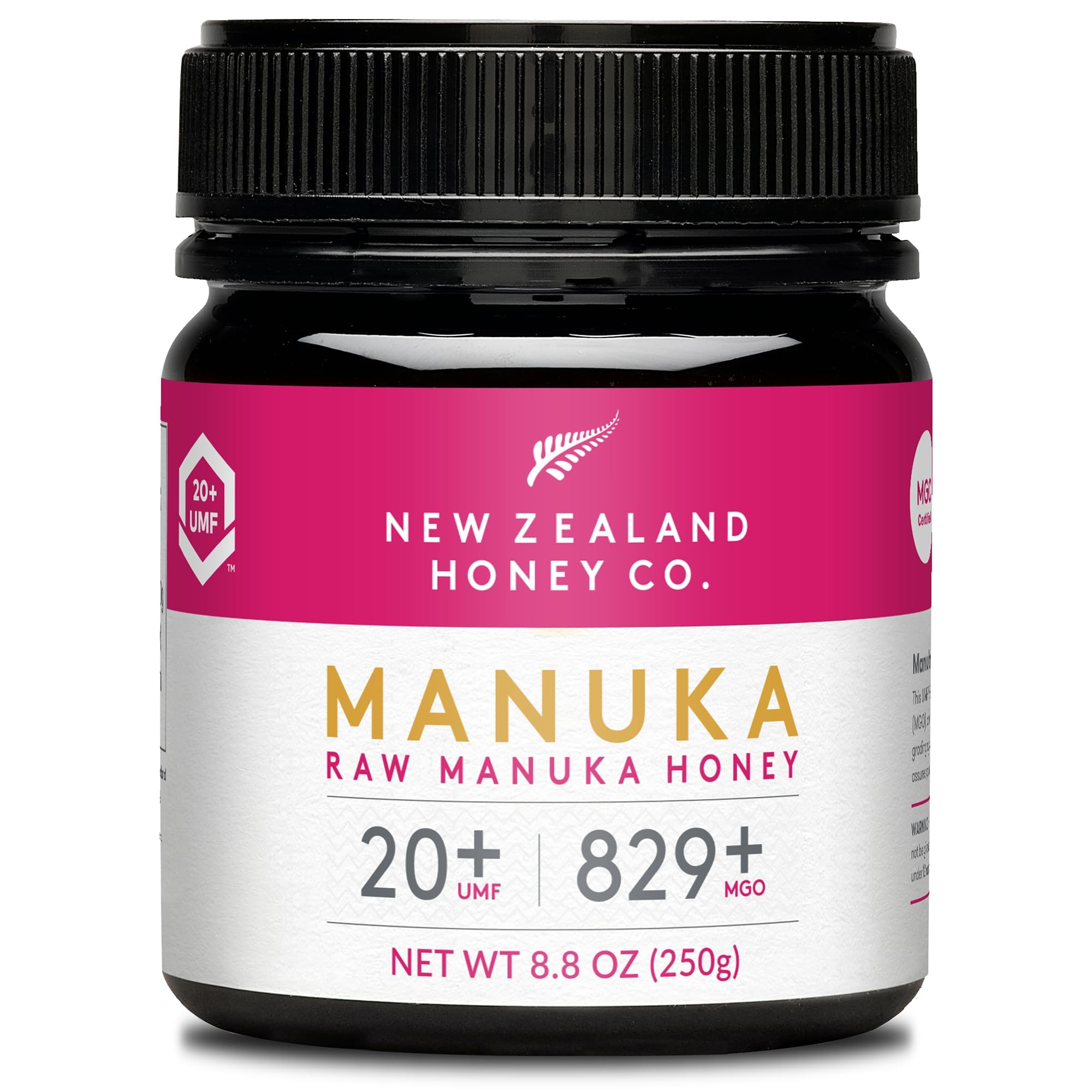 🍯 New Zealand Honey Co. Manuka Honig UMF 20+ MGO 829+ | 250g Rohhonig Angebot bei HelloDeals