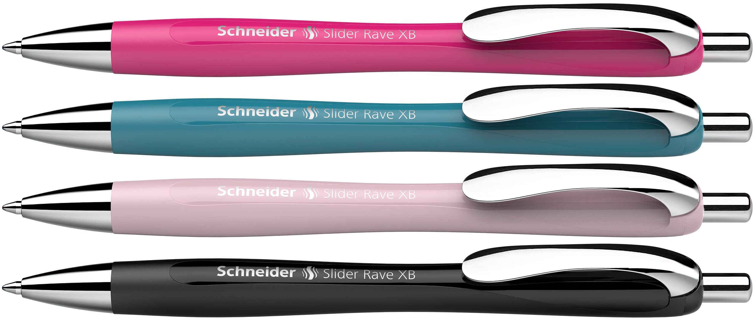 🌟 Schneider 132564 Slider Rave XB Kugelschreiber Set (Limitierte Sonderedition) - 4 Stück Angebot bei HelloDeals