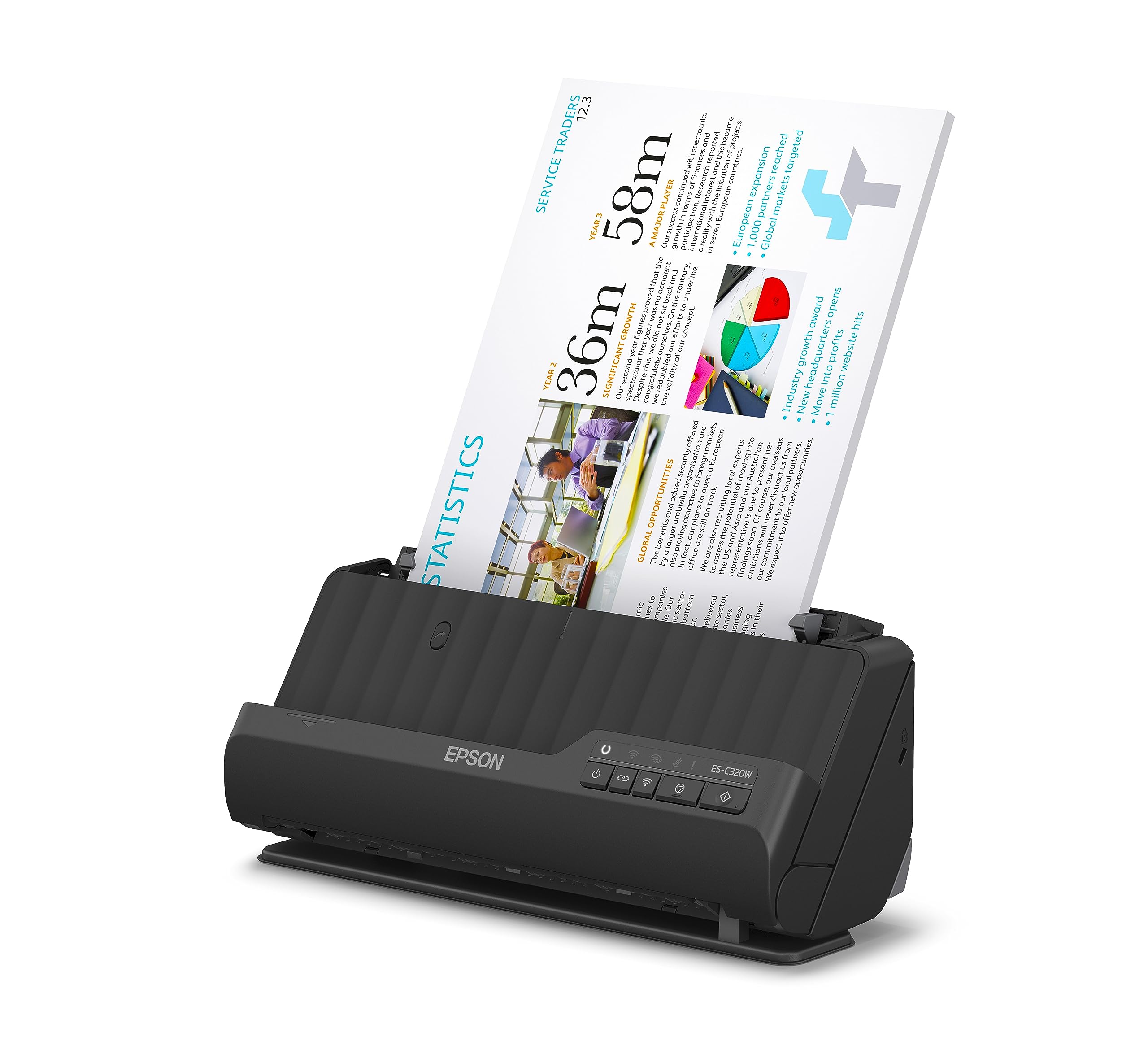 🔍 Epson Wi-Fi Scanner ES-C320W | Kompakter A4 Business Scanner 🖨️ Angebot bei HelloDeals