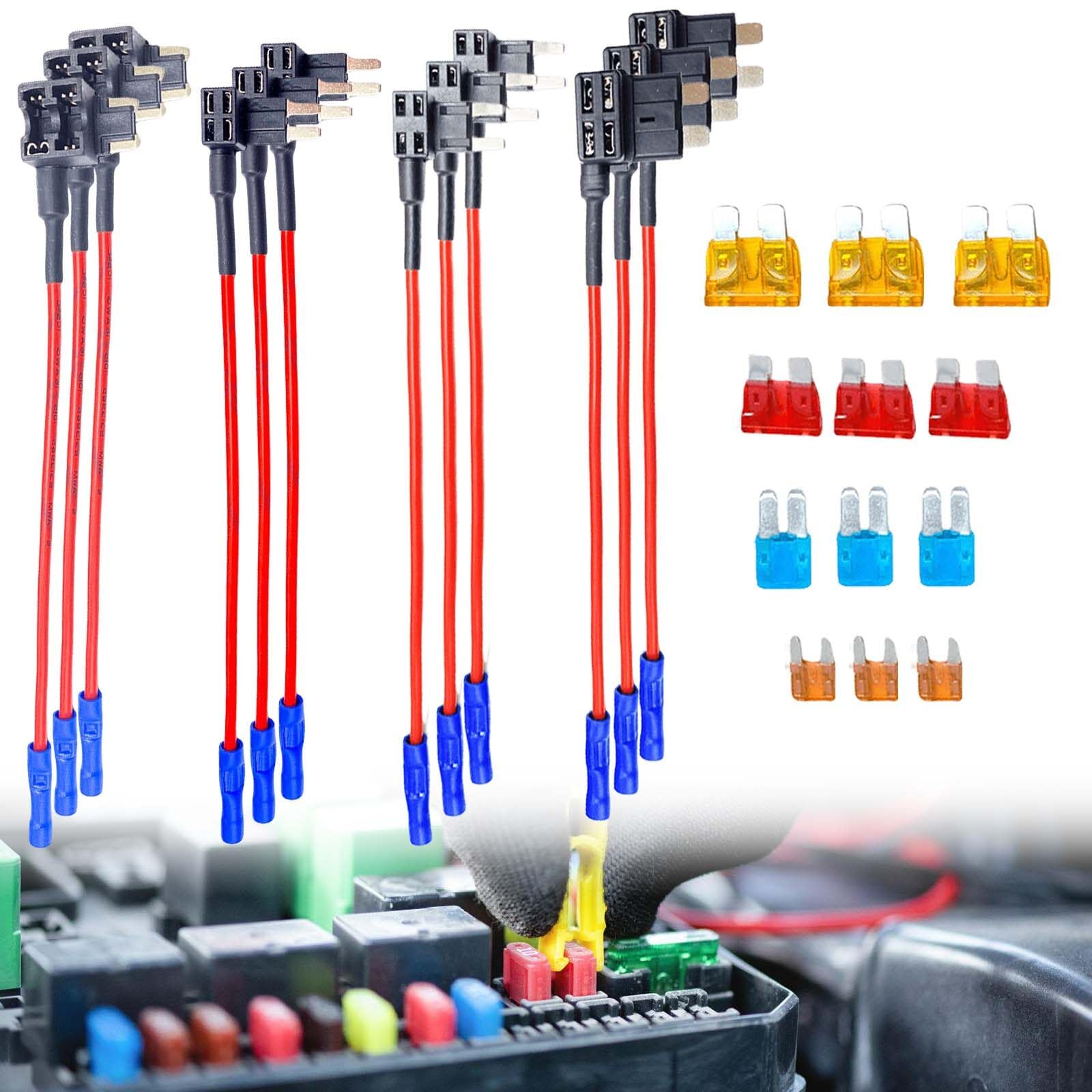 🔌 12 Stück Stromdieb Set für Auto Lkw Boot 🚗 Angebot bei HelloDeals