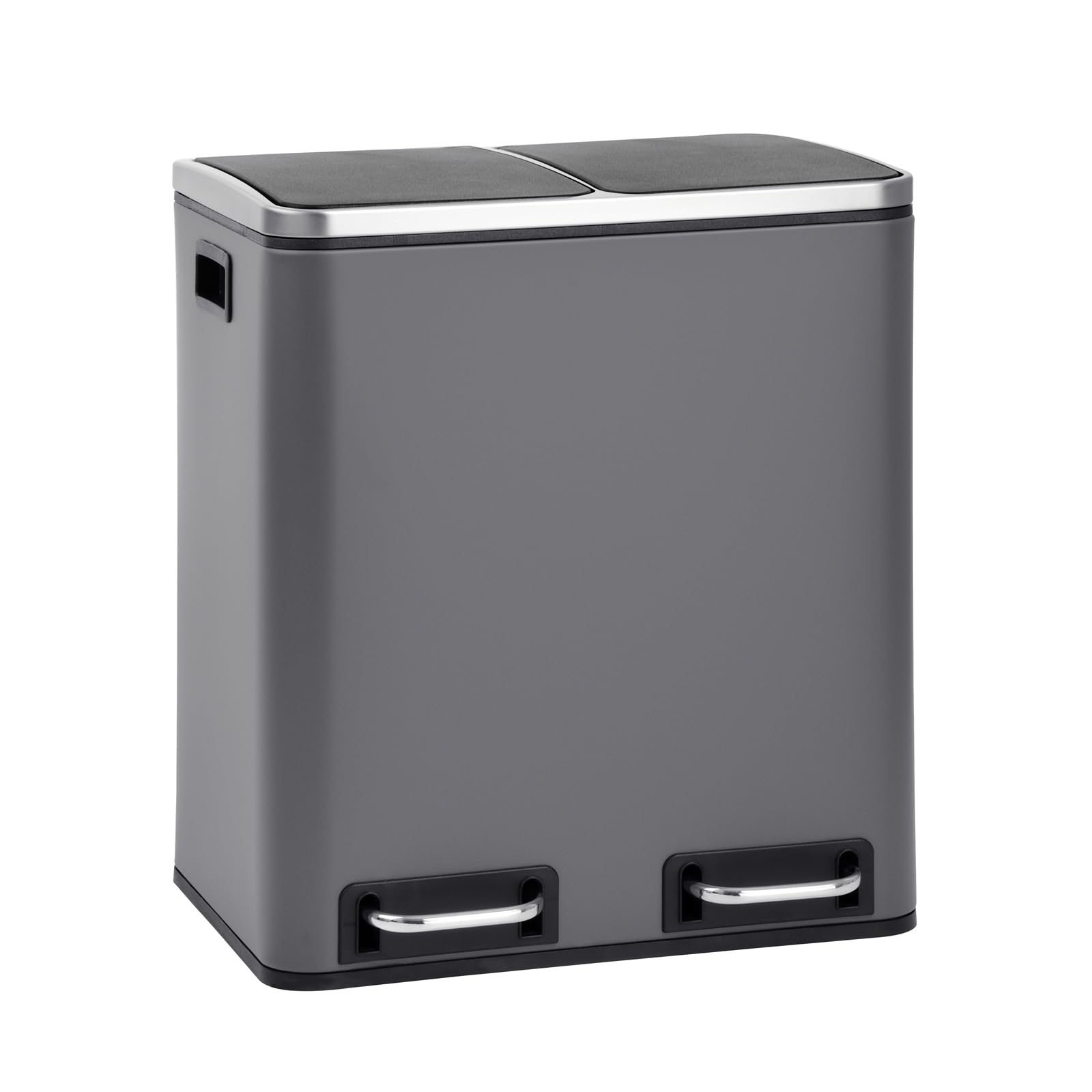 SVITA TM2X15 Treteimer 30 Liter Abfalleimer Mülltrennsystem Grau Grau TM2X15 🗑️ Angebot bei HelloDeals