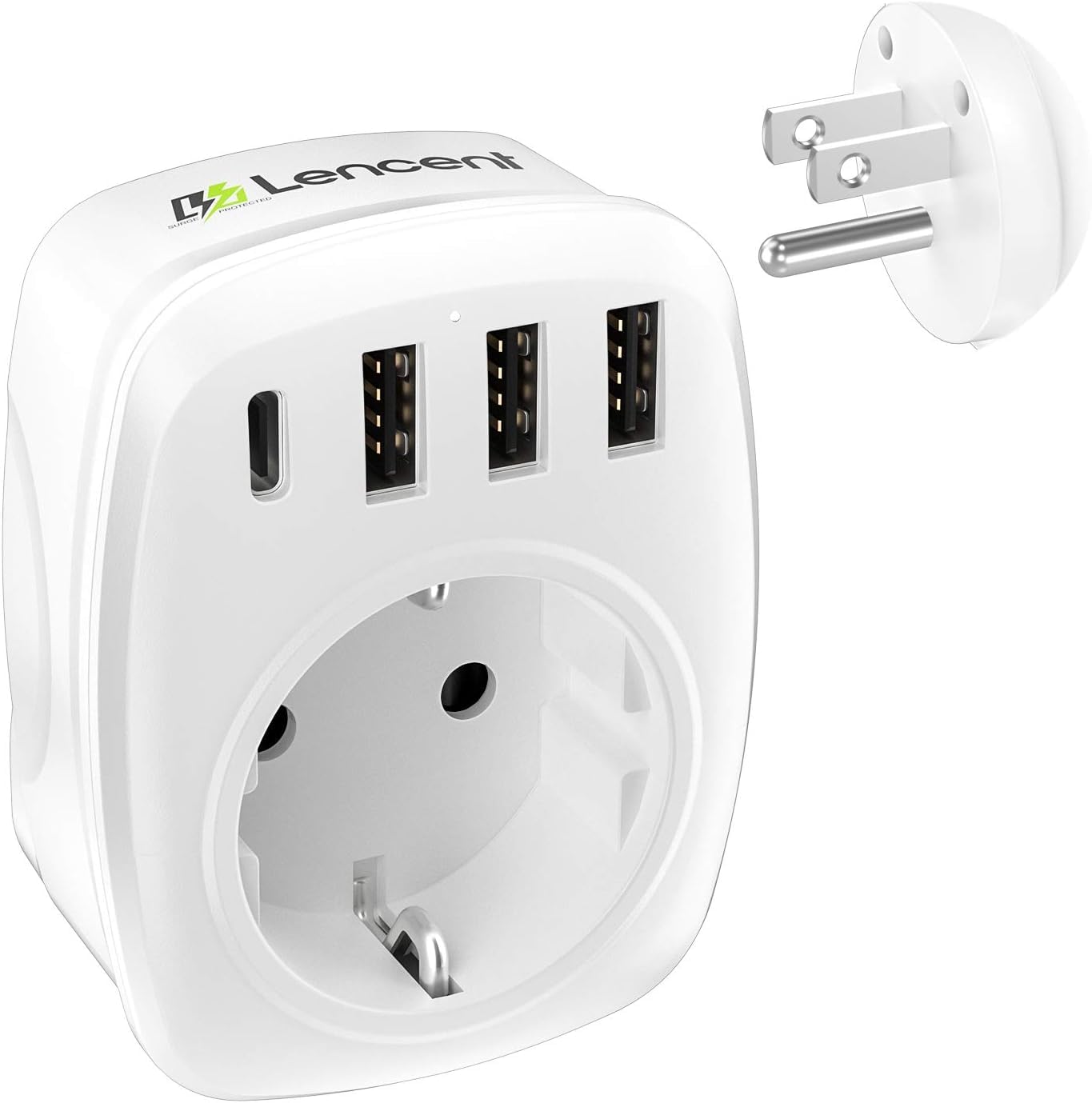 LENCENT Reiseadapter Netzadapter Amerika Deutschland Stecker, EU auf US, Typ-B Reisestecker Adapter für USA Amerika Kanada Mexiko Thailand Wand Steckdosen Angebot bei HelloDeals