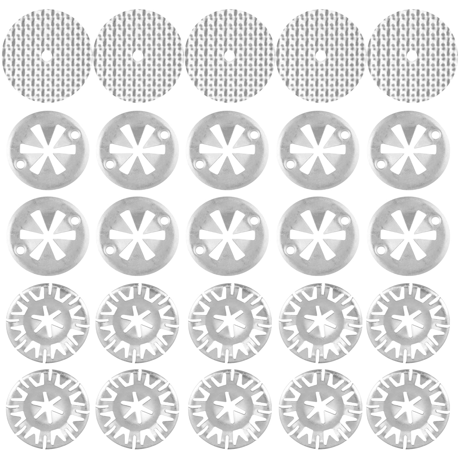 25 Pcs Hitzeschutzplatte Hitzeschild Reparatursatz für Auto, 30mm Klemmscheiben Hitzeschutzblech, 52mm Reparaturbleche，Hitzeschutzblech Reparatursatz Kompatibel mit Die Meisten Autos Angebot bei HelloDeals