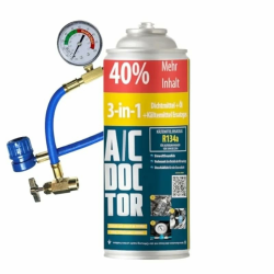 3in1 Dichtmittel, Öl & Kältemittel R134A Ersatzgas für Klimaanlagen von Autos 1995-2016 mit Füllschlauch Angebot bei HelloDeals