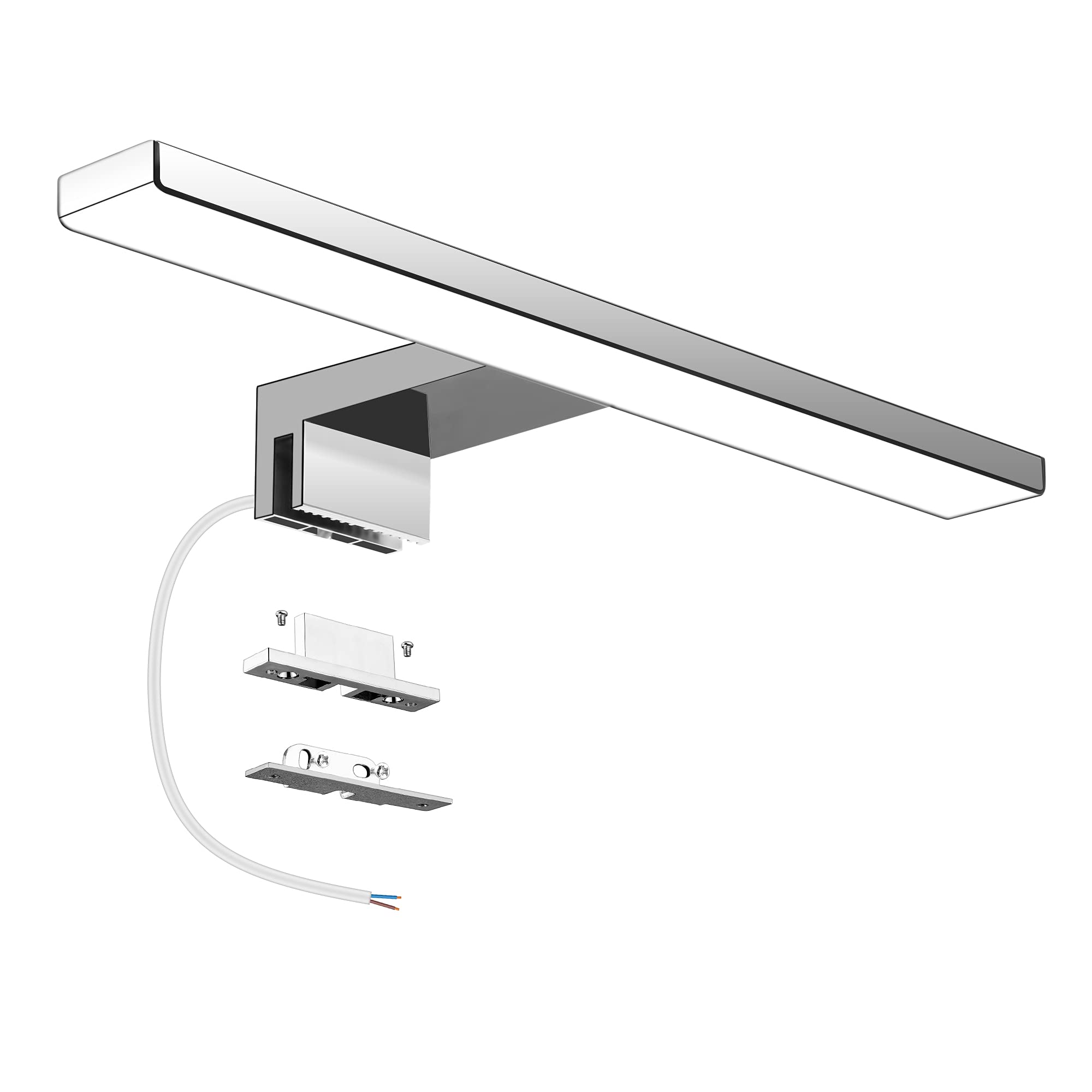 Aourow LED Spiegellampe Badezimmer Spiegelleuchte 5W 300mm 500lm Badleuchte Neutralweiß 4000k,Spiegellampen Spiegel Badezimmerschrank 230V,LED Badspiegelleuchten Badezimmerspiegel(kein Schalter) 30cm Neutralweiß Angebot bei HelloDeals