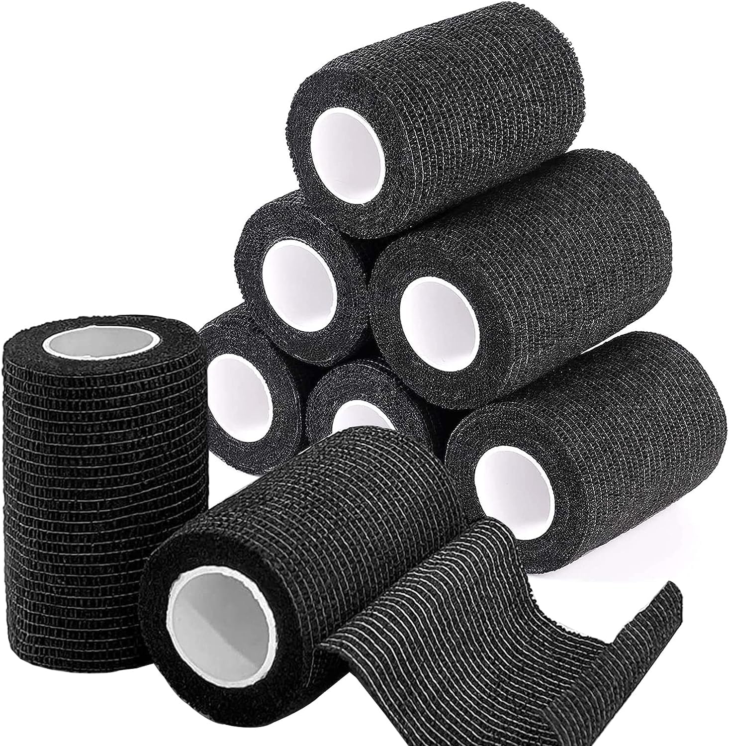 BILGETA Selbstklebender Verband, 8 Rollen x 7,5cm x 4,5m Pflaster Rolle Verbandsmaterial, Elastische Binde Bandage Fixierbinde Haftbandage Selbstklebend 5cm x 5cm Angebot bei HelloDeals