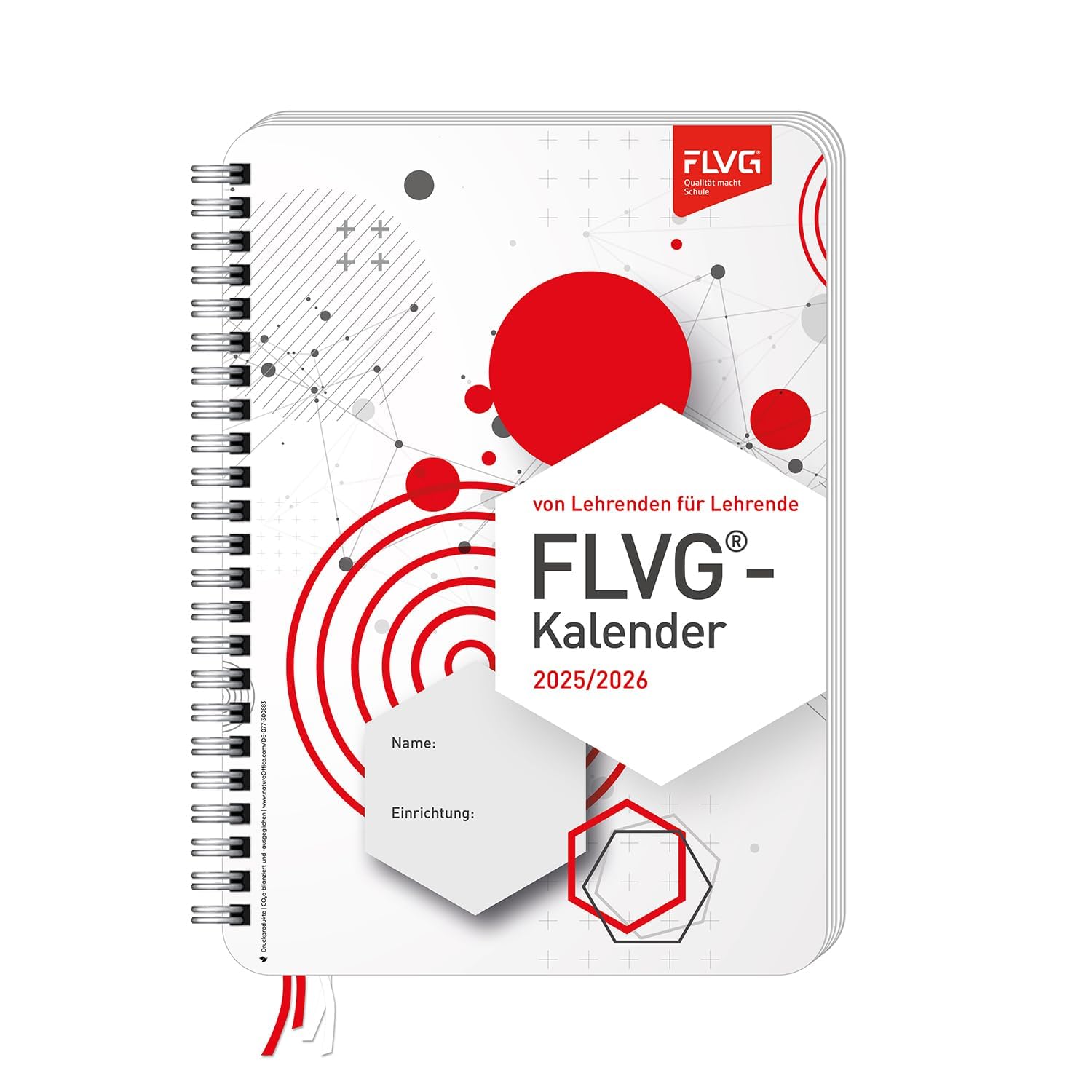 FLVG Lehrerkalender 2025/2026 A5 für Lehrerinnen und Lehrer kompakter Schulplaner, Lehrerplaner für den Unterricht, Schule und Job Angebot bei HelloDeals