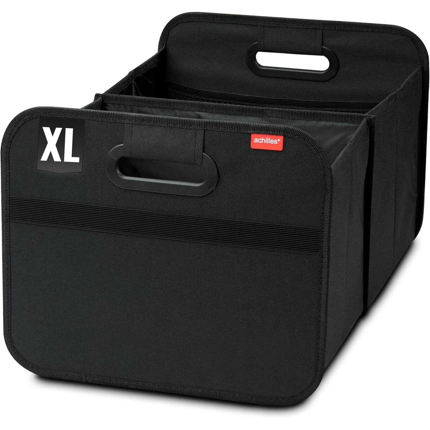achilles Auto Kofferraum Organizer XL – Kofferraumtasche XL mit viel Stauraum – Geräumige & Pflegeleichte Faltbox – Auto Zubehör Innenraum Organizer – Stabiler Boden & Tragegriff – Schwarz Schwarz (Xl) Angebot bei HelloDeals