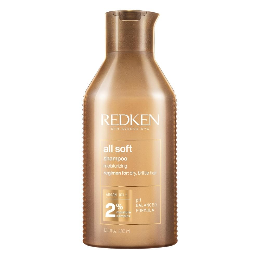 Redken Haarshampoo für trockenes und brüchiges Haar, Belebt und hydratisiert, Mit Omega-6 und Argan-Öl, All Soft Shampoo 300 ml (1er Pack) Angebot bei HelloDeals