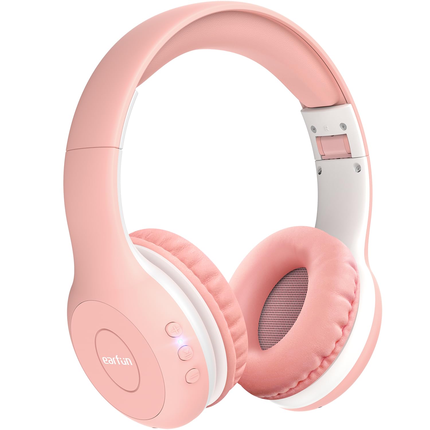 EarFun Bluetooth Kopfhörer Kinder, 85/94dB Lautstärkeregelung, HiFi Sound, HD-Mikrofon, 40 Std Akku, Faltbare, Einstellbar, Kopfhörer Kabellos Bluetooth Kinder für Schule/Reise, Rosa 85/94dBA altrosa Angebot bei HelloDeals