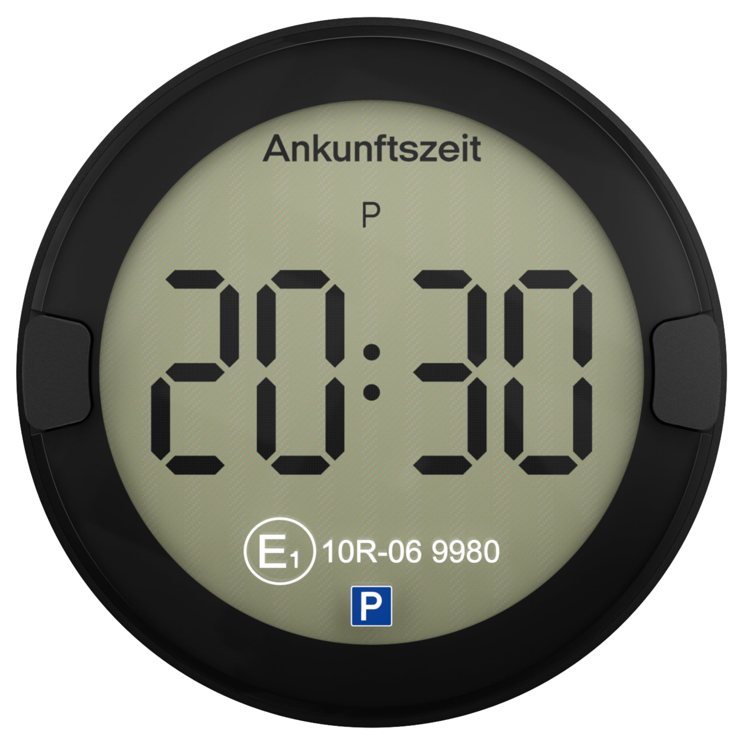 OOONO P-DISC NO2 - Elektronische Parkscheibe mit Zulassung fürs Auto - Automatische Digitale Parkscheibe Elektrisch mit Zulassung vom KBA nach StVO - Elektrische Parkuhr Auto zugelassen Schwarz Angebot bei HelloDeals