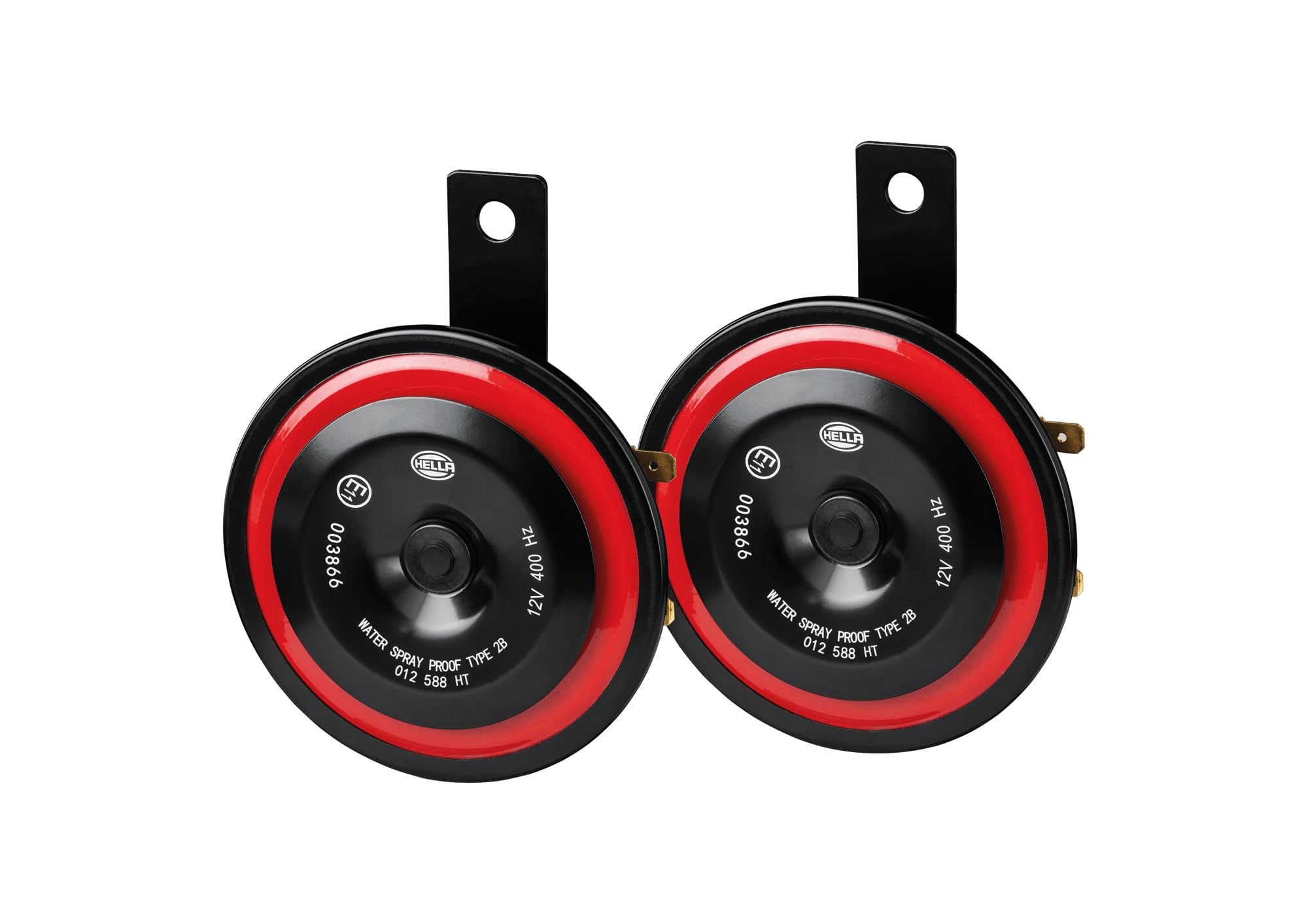 HELLA 3AL 012 588-291 Horn - HELLA STYLE HORN S98-12V - 115dB(A) - Frequenzbereich: 400Hz - Hochton - elektrisch - ECE - Gehäusefarbe: rot/schwarz - Menge: 1 Angebot bei HelloDeals